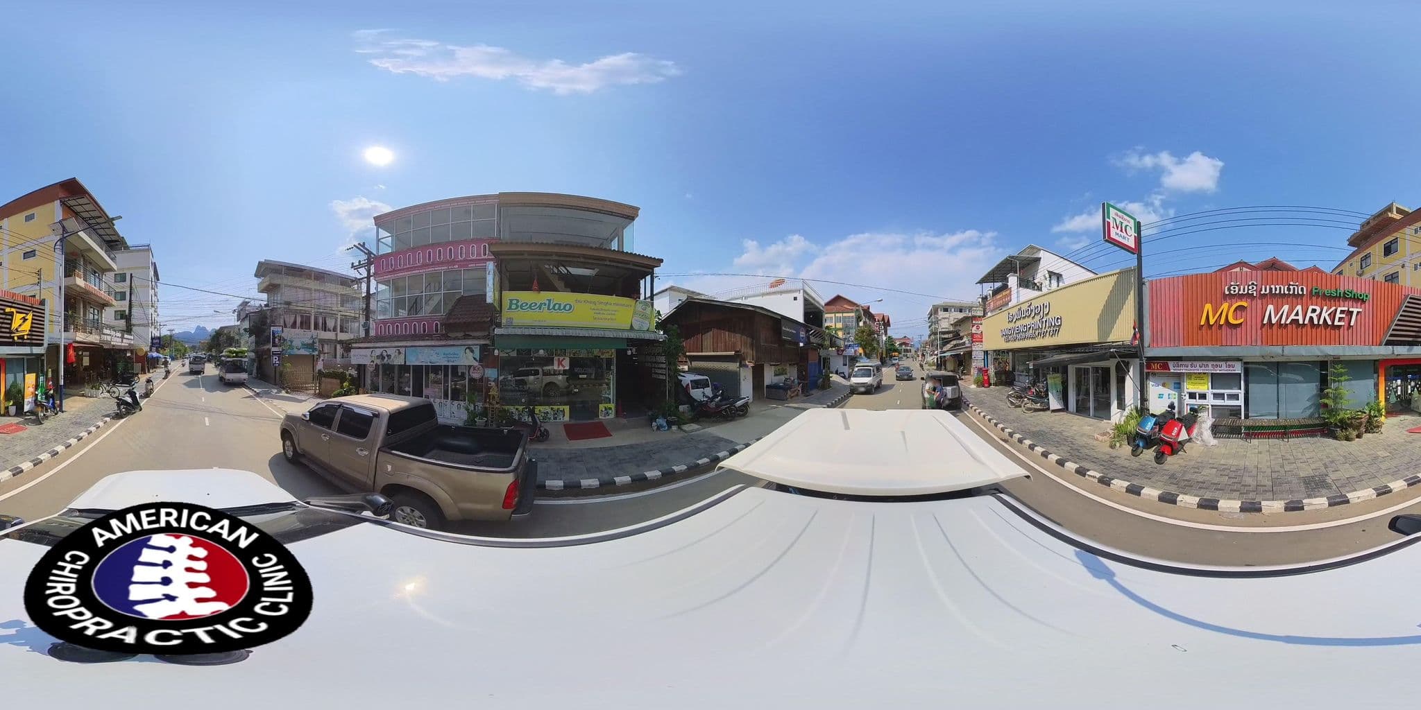 Street view near Vang Vieng Sunset Guesthouse, Vang Vieng — © DrLogan (CC BY-SA · Mapillary)