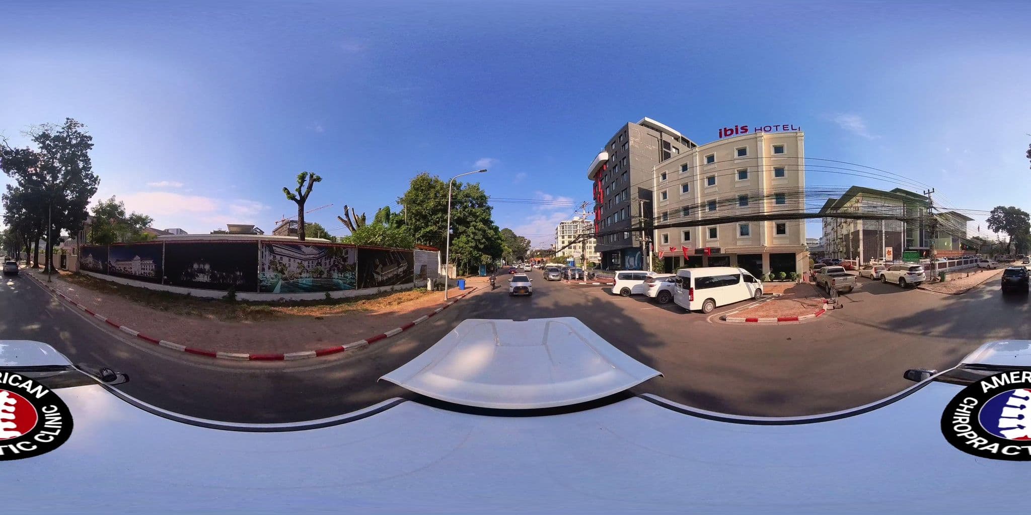 Street view near Ibis Nam Phu, Vientiane — © DrLogan (CC BY-SA · Mapillary)