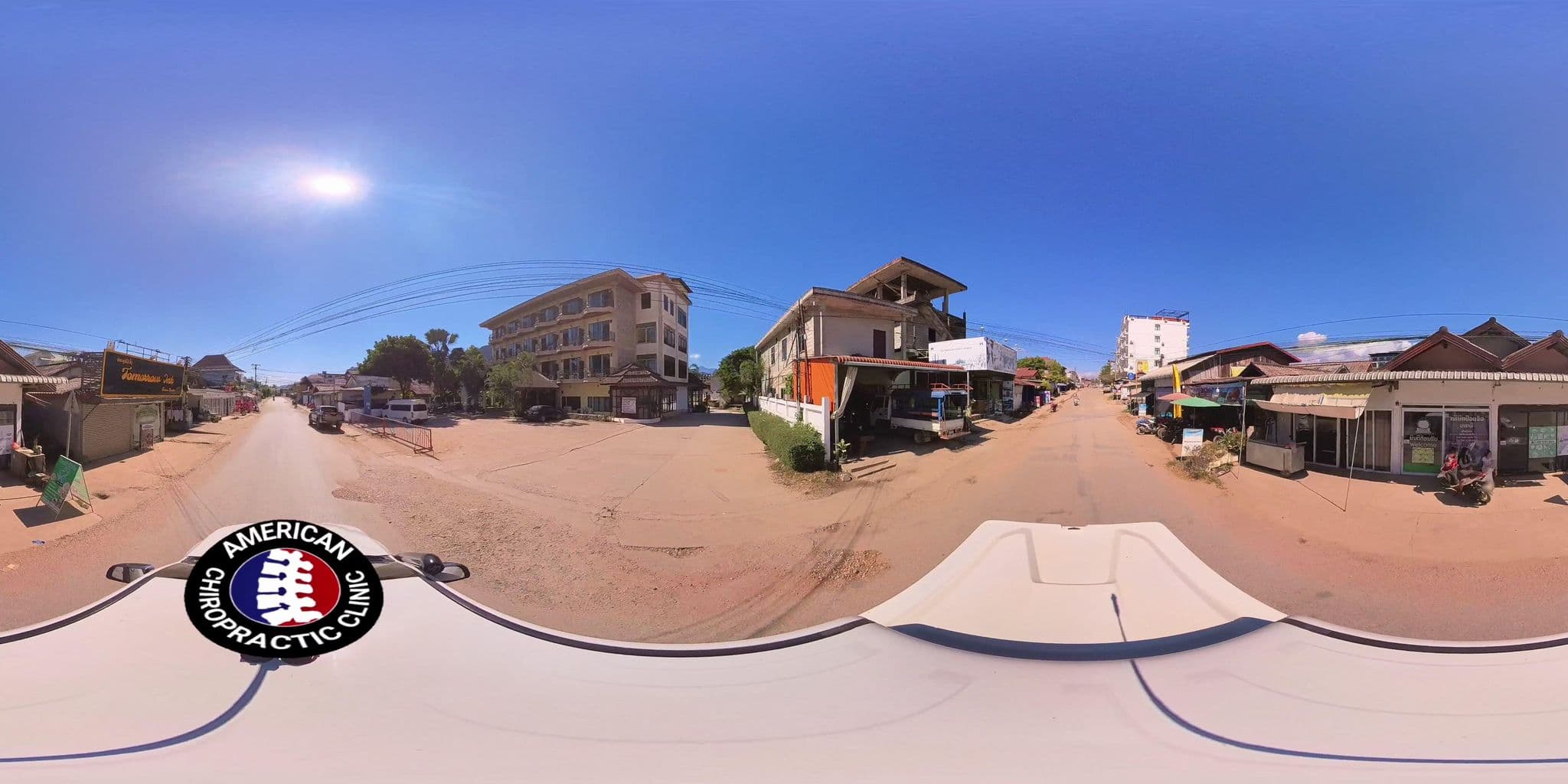 Street view near Thavisouk Hotel & Resort, Vang Vieng