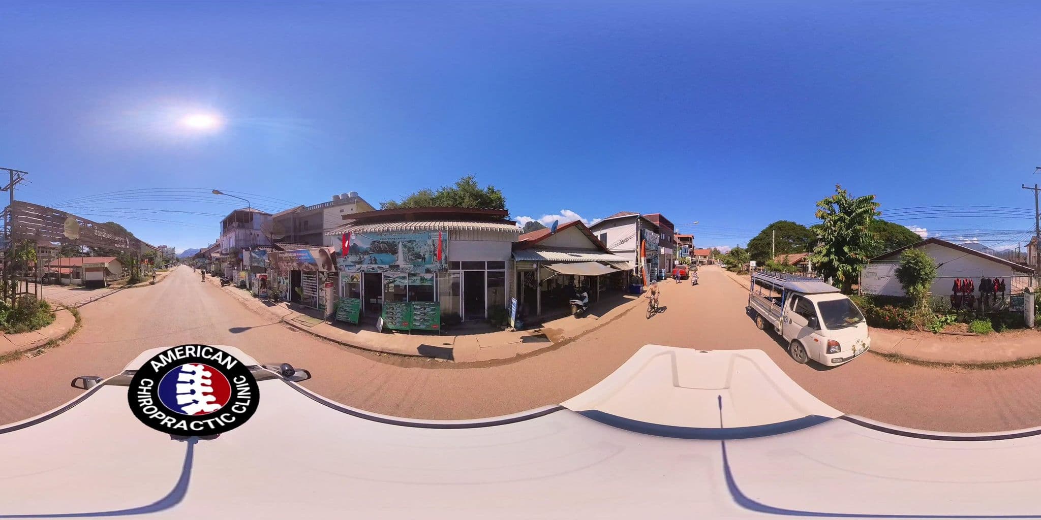 Street view near Le Jardin Organique, Vang Vieng