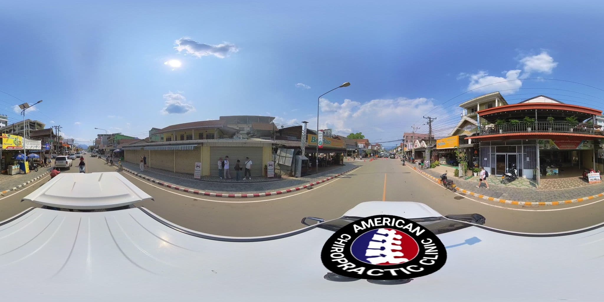 Street view near Vangvieng Guesthouse, Vang Vieng — © DrLogan (CC BY-SA · Mapillary)