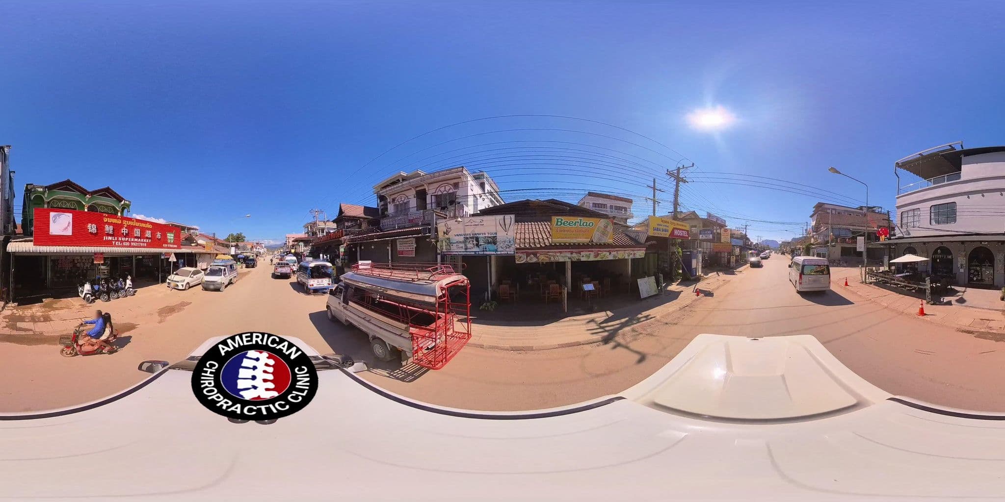 Street view near Malany Villa 2, Vang Vieng