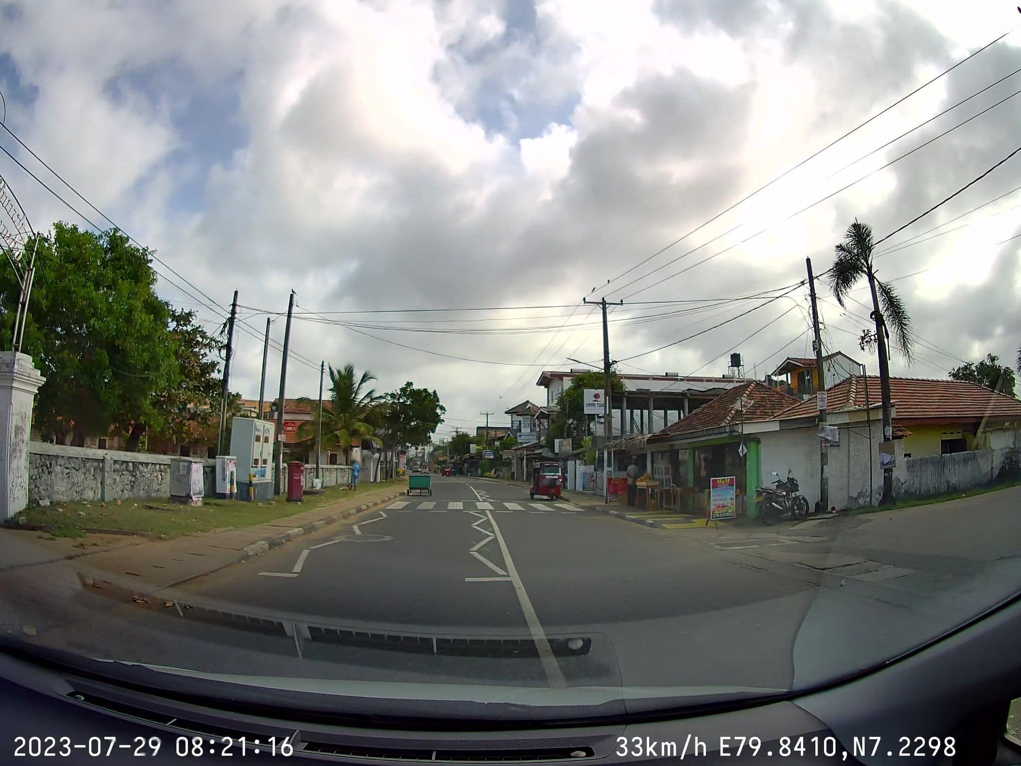 Street view near Silver Sands Hotel, Negombo