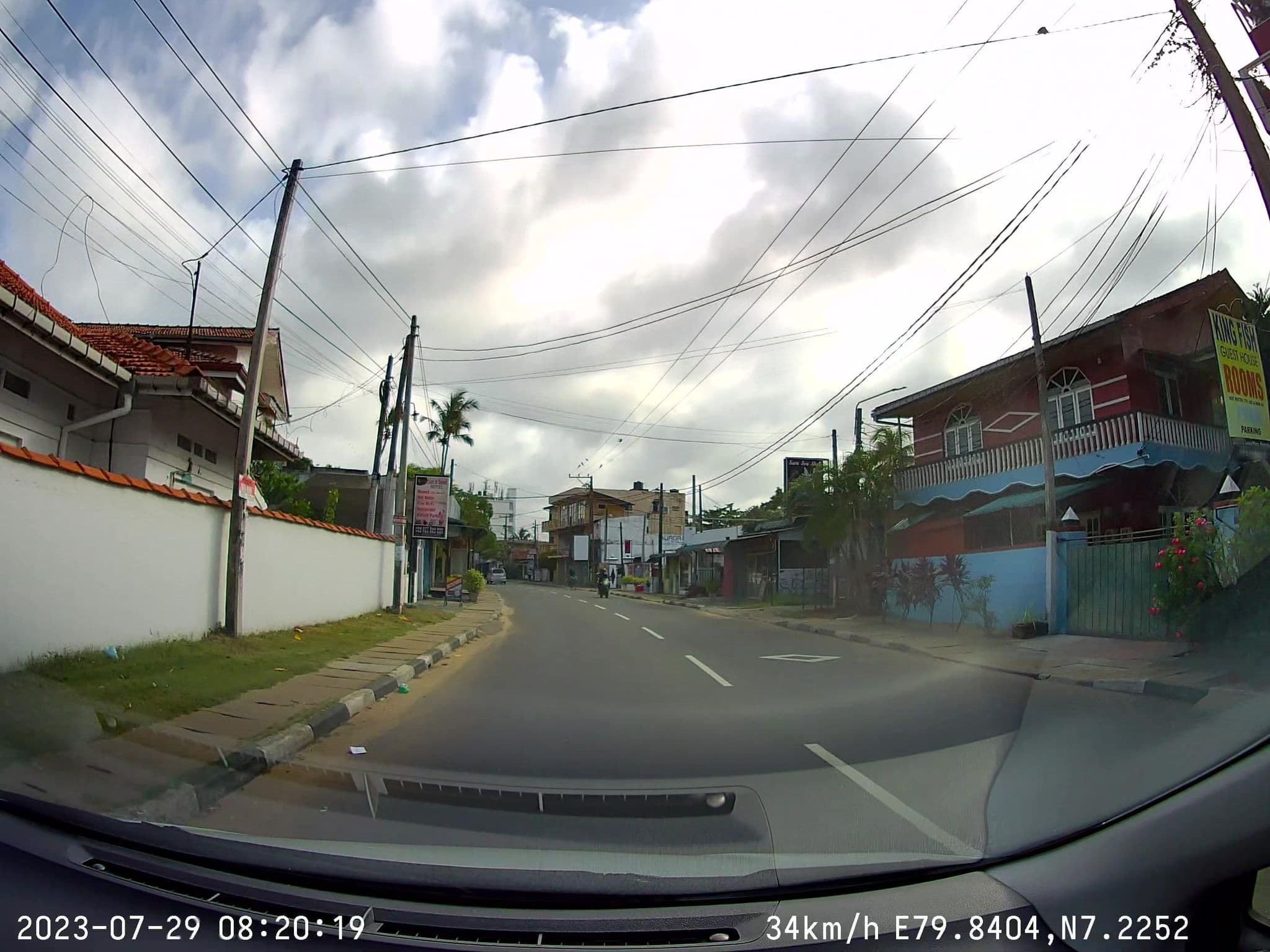 Street view near Dion Guest House, Negombo