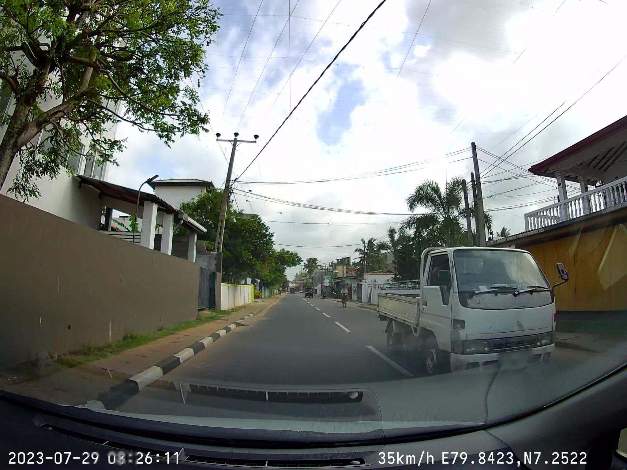 Street view near Ocean Pearl Hotel, Negombo