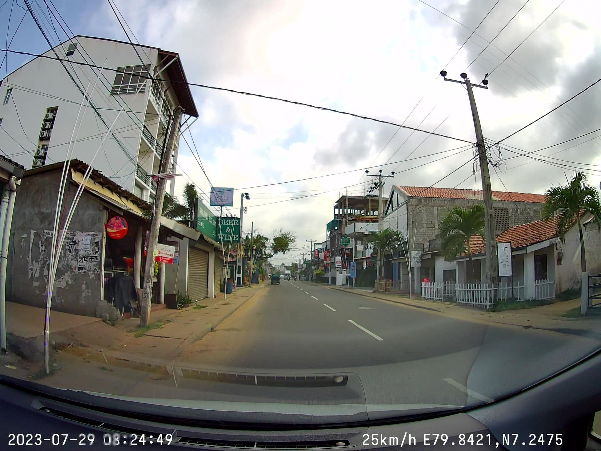 Street view near Blue Oceanic Beach Hotel, Negombo