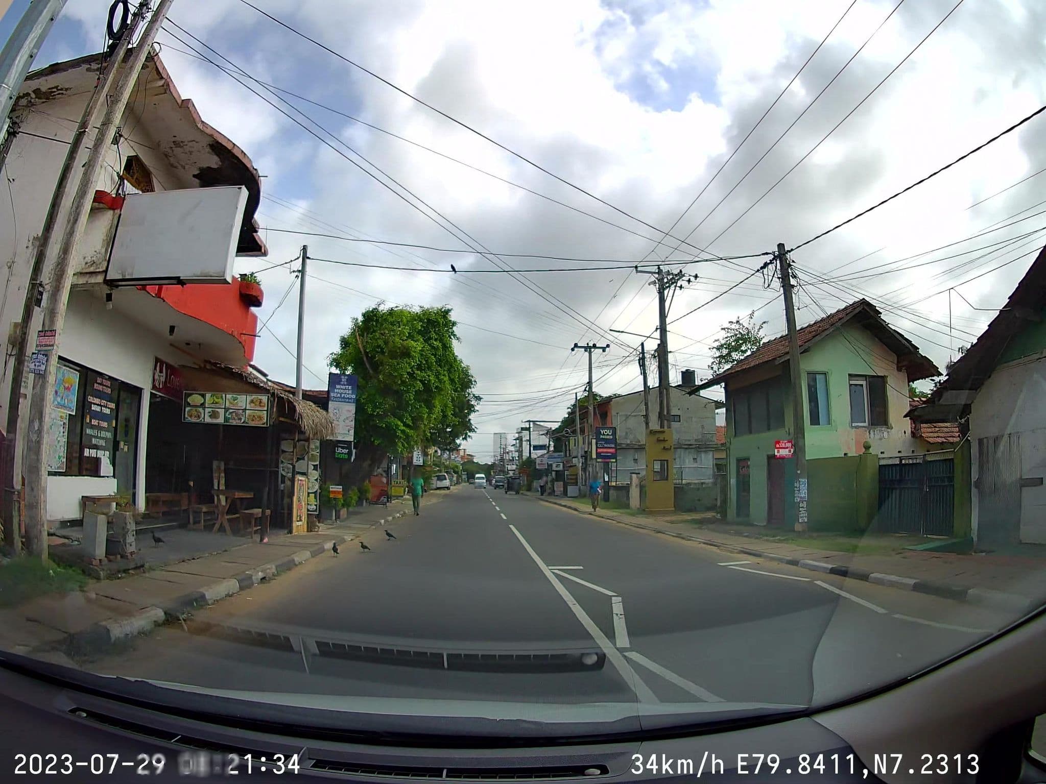 Street view near Blue Water Boutique Hotel, Negombo