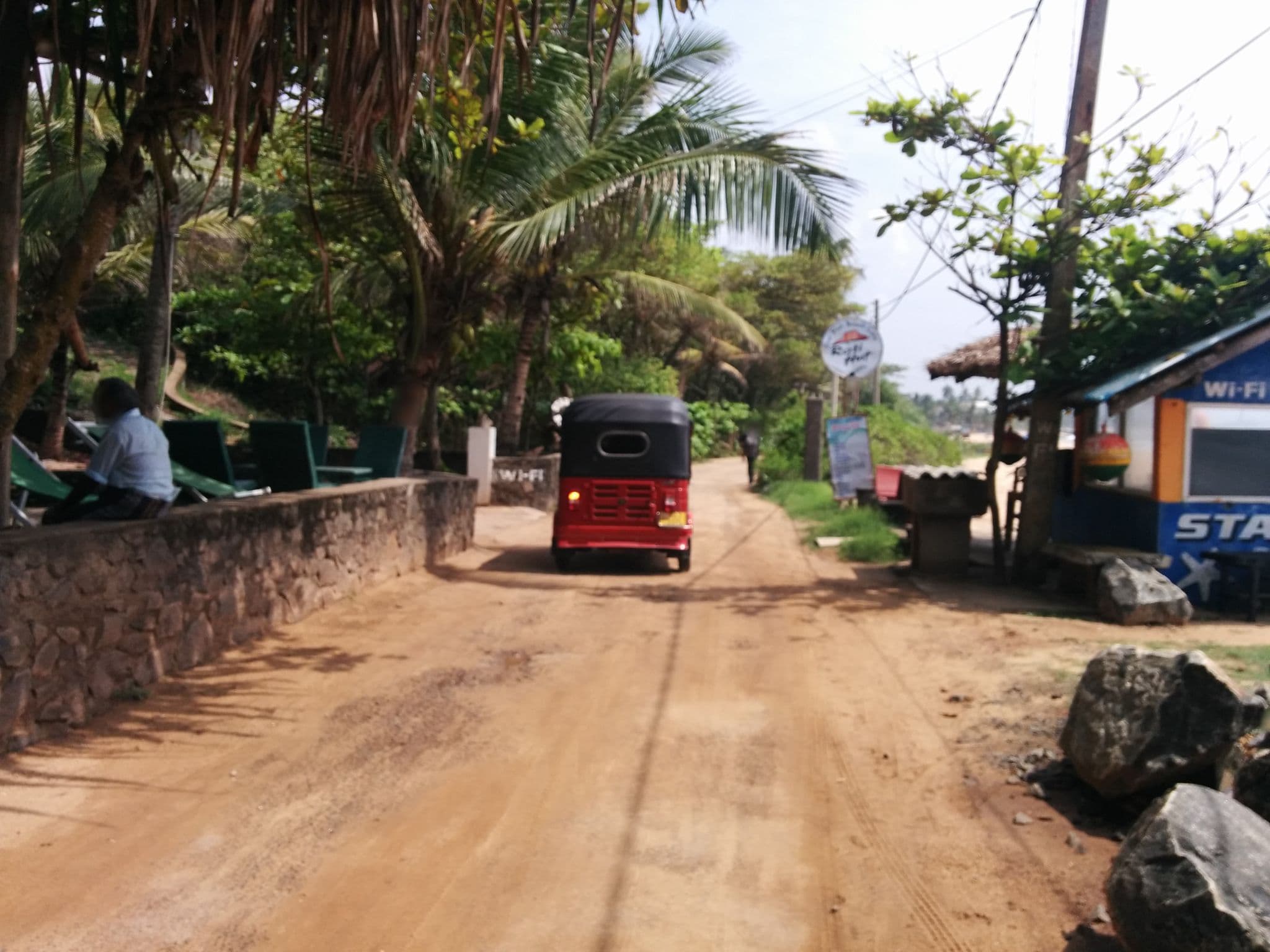 Street view near Sunchaser Beach Hotel, Tangalle — © chivos (CC BY-SA · Mapillary)