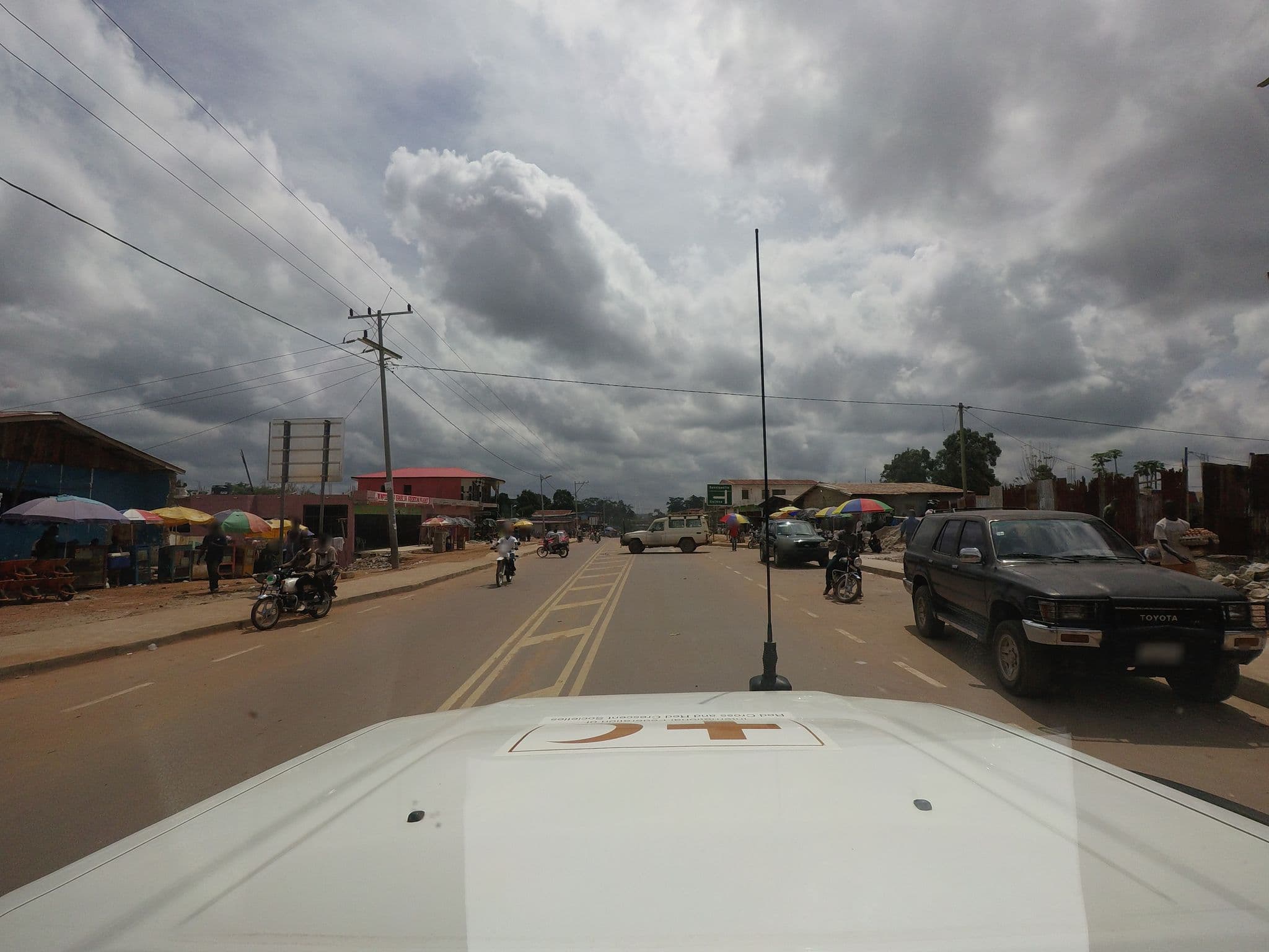 Street view near Beer Garden Hotel, Ganta — © danbjoseph (CC BY-SA · Mapillary)