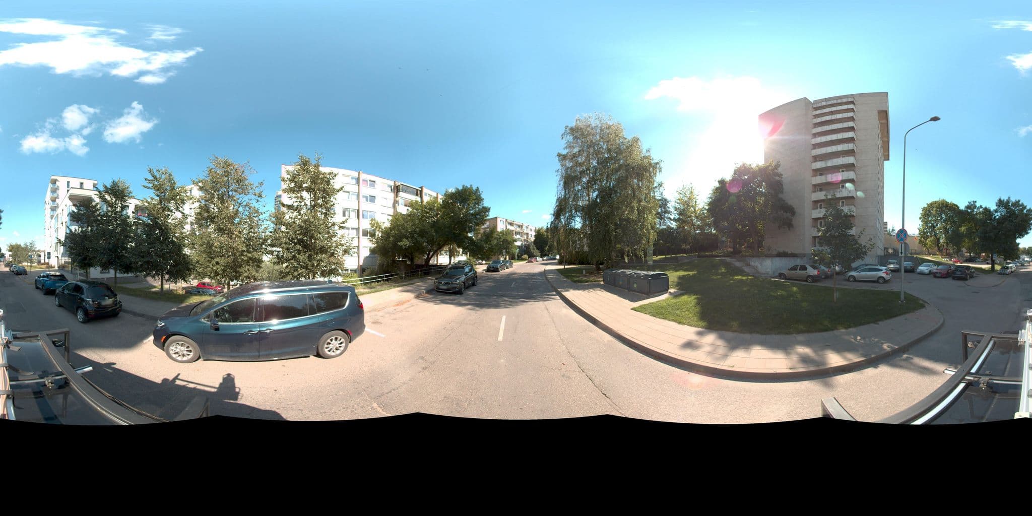Street view near VDU bendrabutis- svečių namai, Naujamiestis — © vms (CC BY-SA · Mapillary)