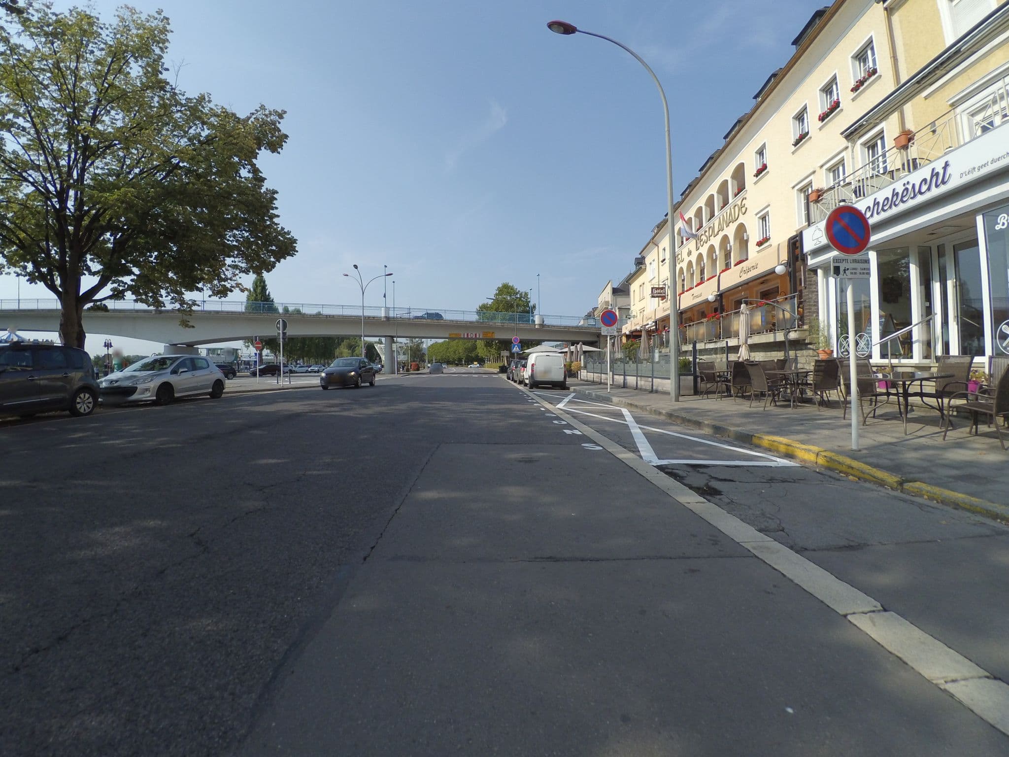 Street view near Hôtel de l'Esplanade, Remich — © peewee32 (CC BY-SA · Mapillary)