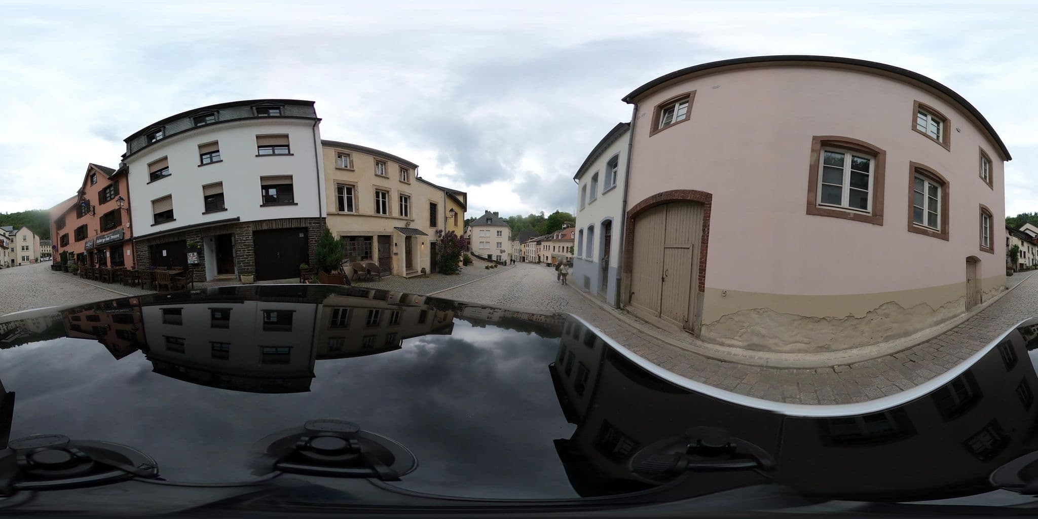 Street view near Auberge Aal Veianen « Beim Hunn », Vianden — © tumblecow (CC BY-SA · Mapillary)