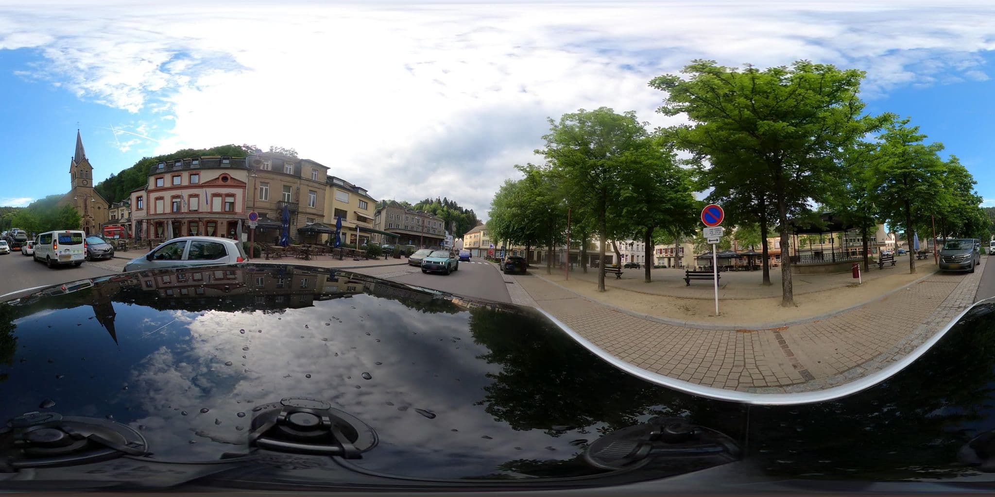 Street view near Op der Bleech, Larochette — © tumblecow (CC BY-SA · Mapillary)