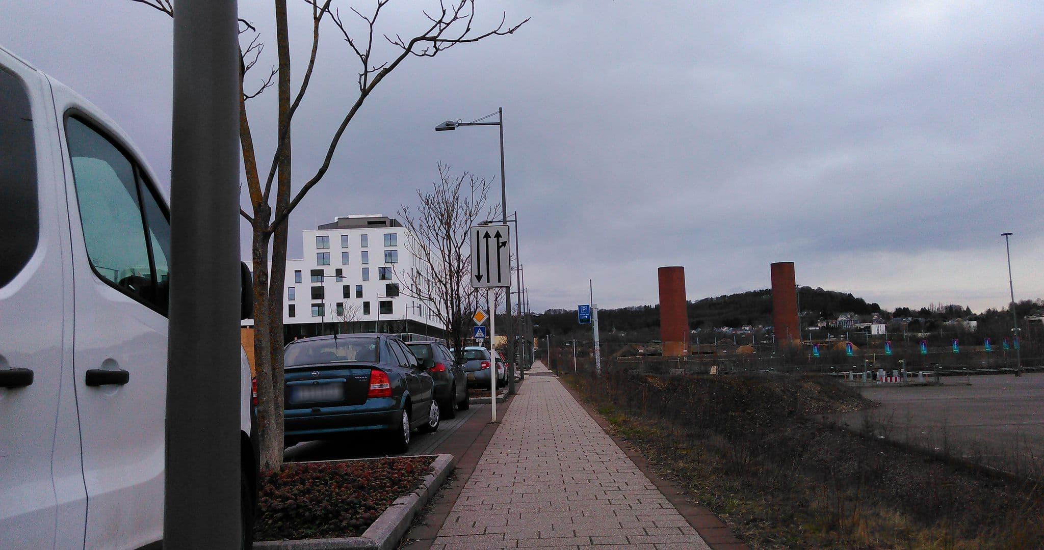 Street view near Residhome, Belvaux — © serj_nickel (CC BY-SA · Mapillary)