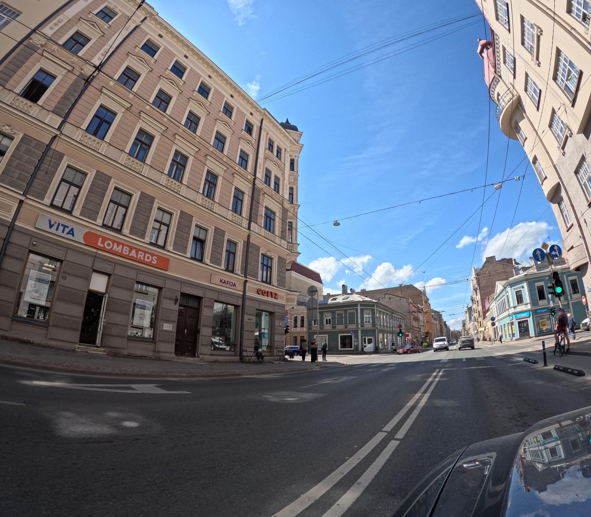 Street view near Best hostelis, Vecrīga — © richlv (CC BY-SA · Mapillary)