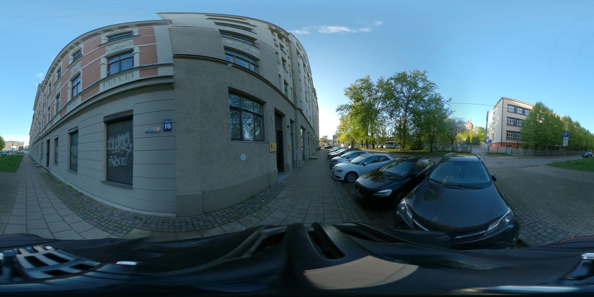 Street view near Jakob Lenz, Vecrīga — © ursus (CC BY-SA · Mapillary)