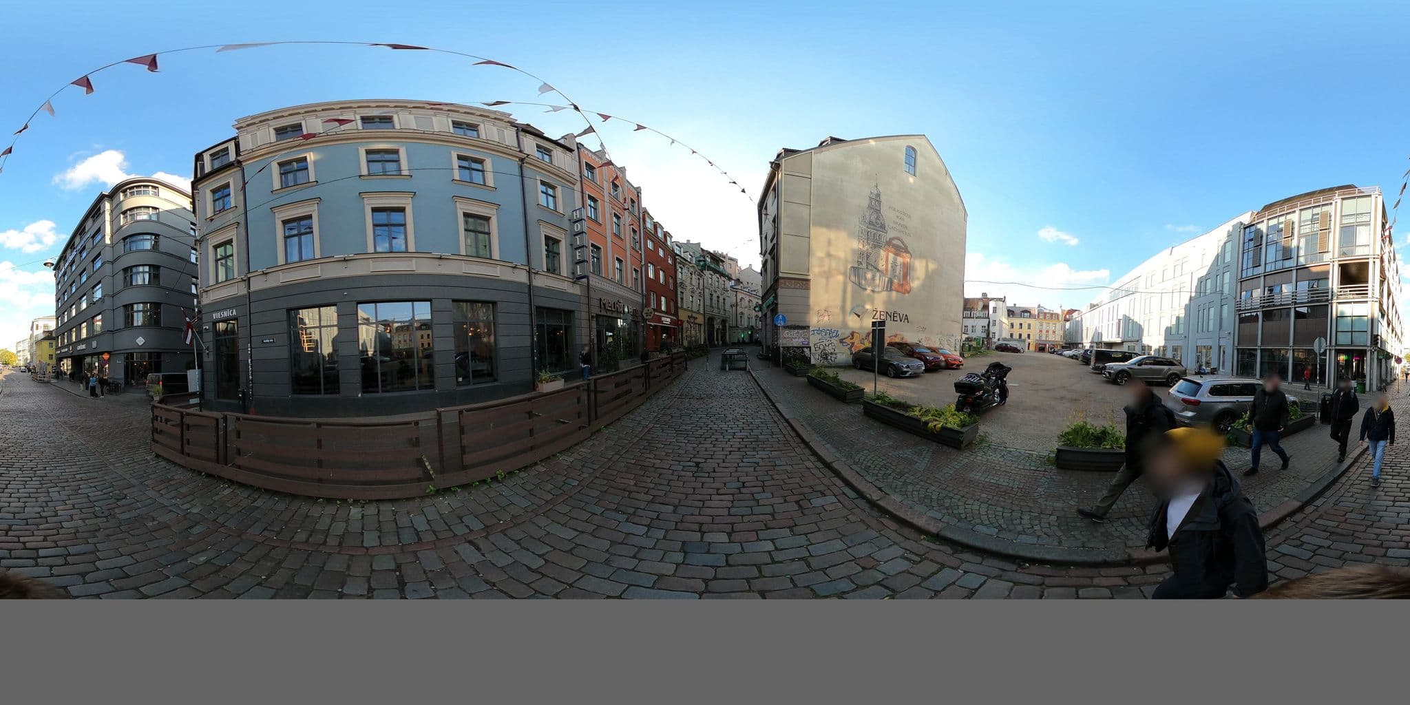 Street view near Wellton Centrum Hotel & SPA, Riga — © richlv (CC BY-SA · Mapillary)
