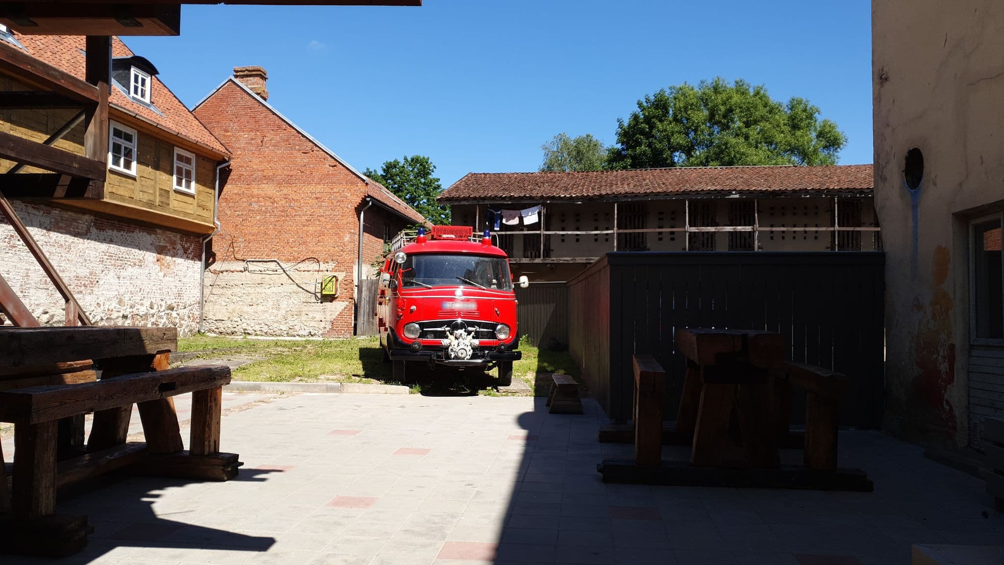 Street view near Sīmanis hotel, Kuldīga — © grobin (CC BY-SA · Mapillary)