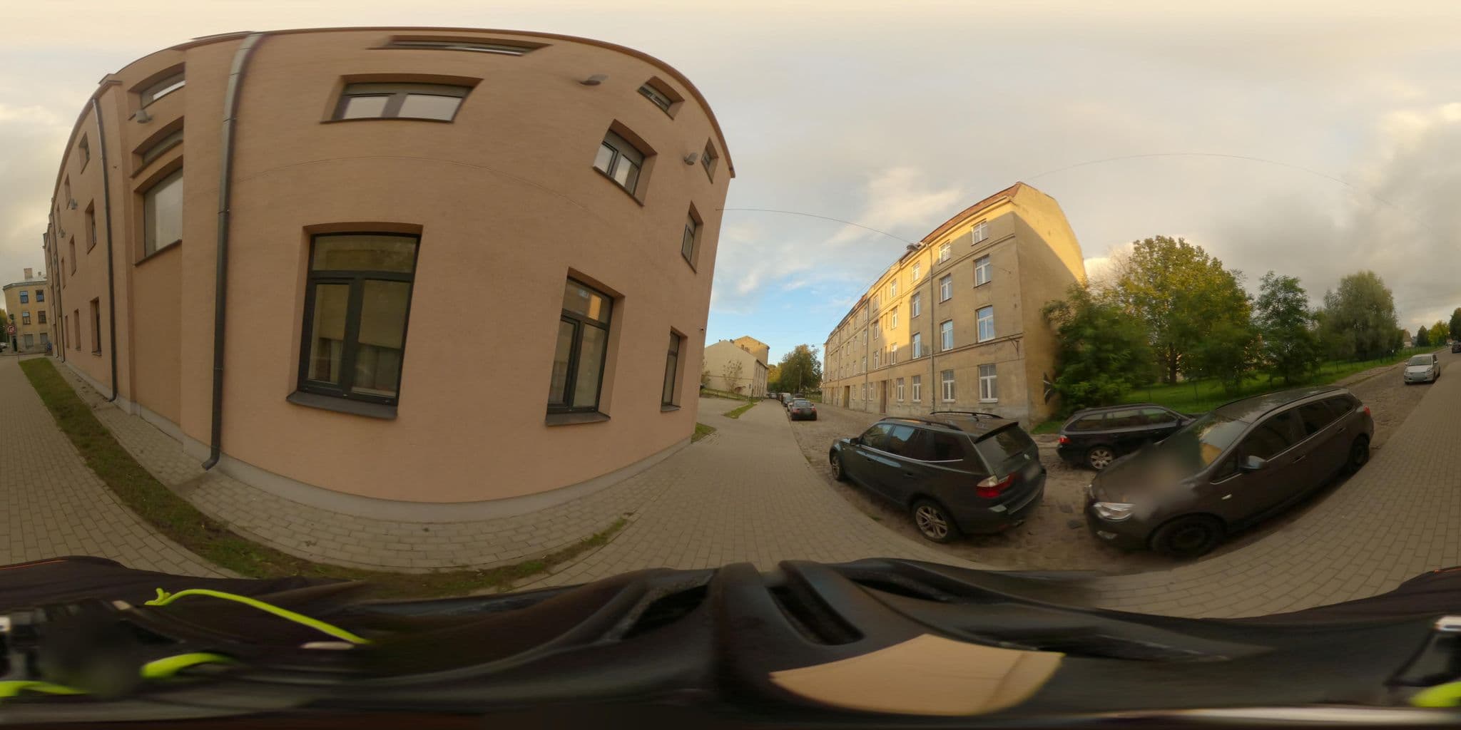 Street view near Bella Center Hotel, Vecrīga — © ursus (CC BY-SA · Mapillary)