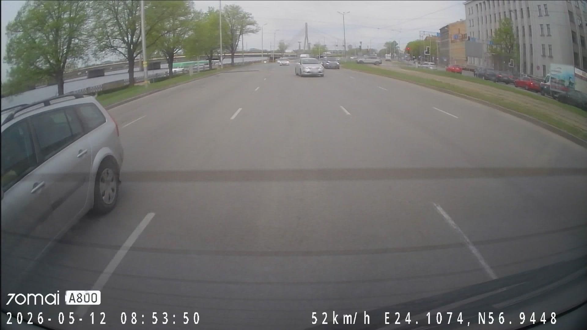 Street view near Wellton Riverside SPA Hotel, Riga — © ursus (CC BY-SA · Mapillary)