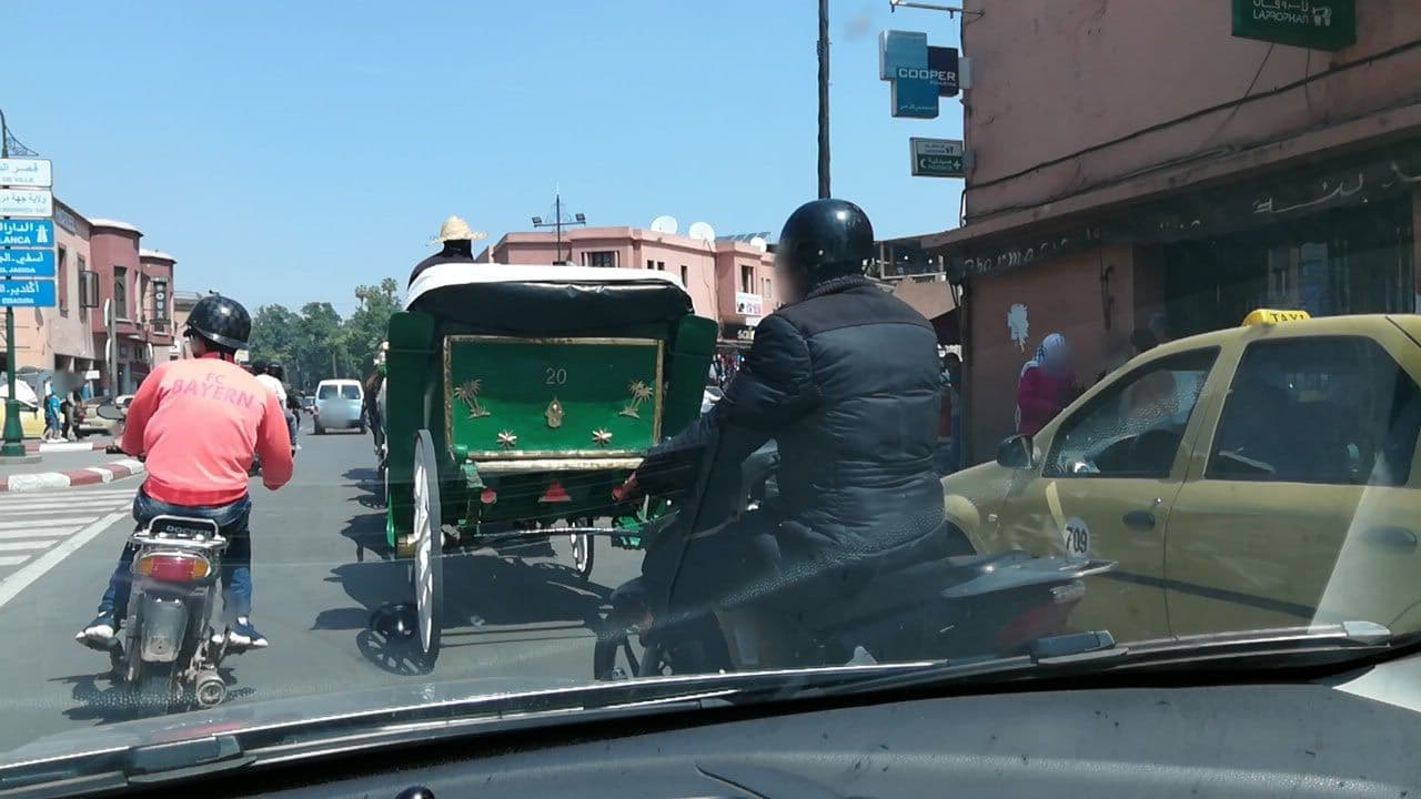 Street view near Grand Hotel Tazi, Marrakesh
