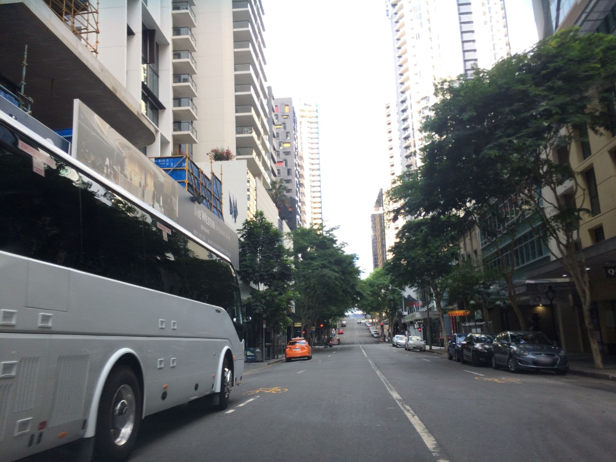 Street view near The Westin Brisbane, Brisbane central business district — © hoylen (CC BY-SA · Mapillary)