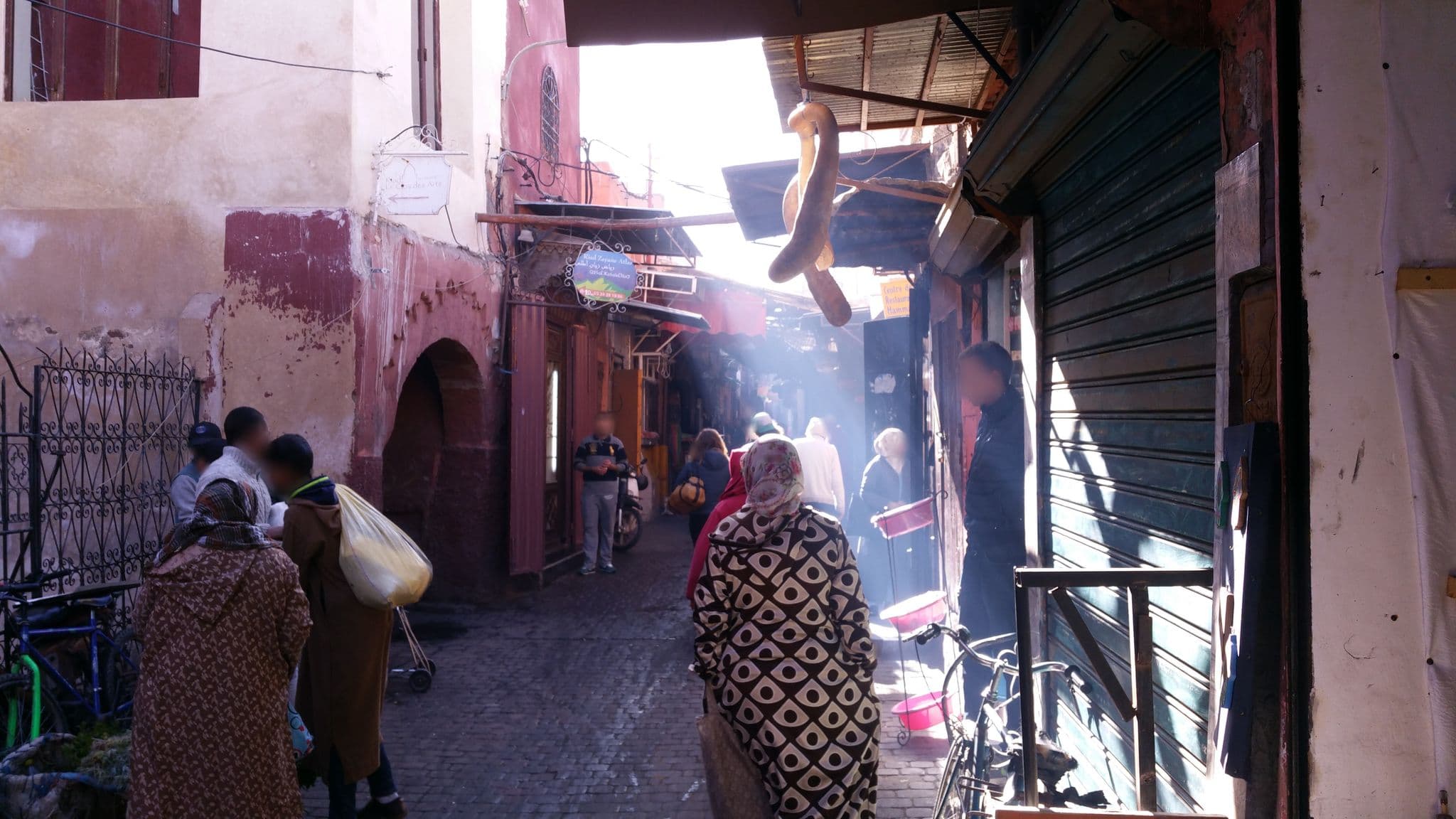 Street view near Riad Dar Nakous, Marrakesh