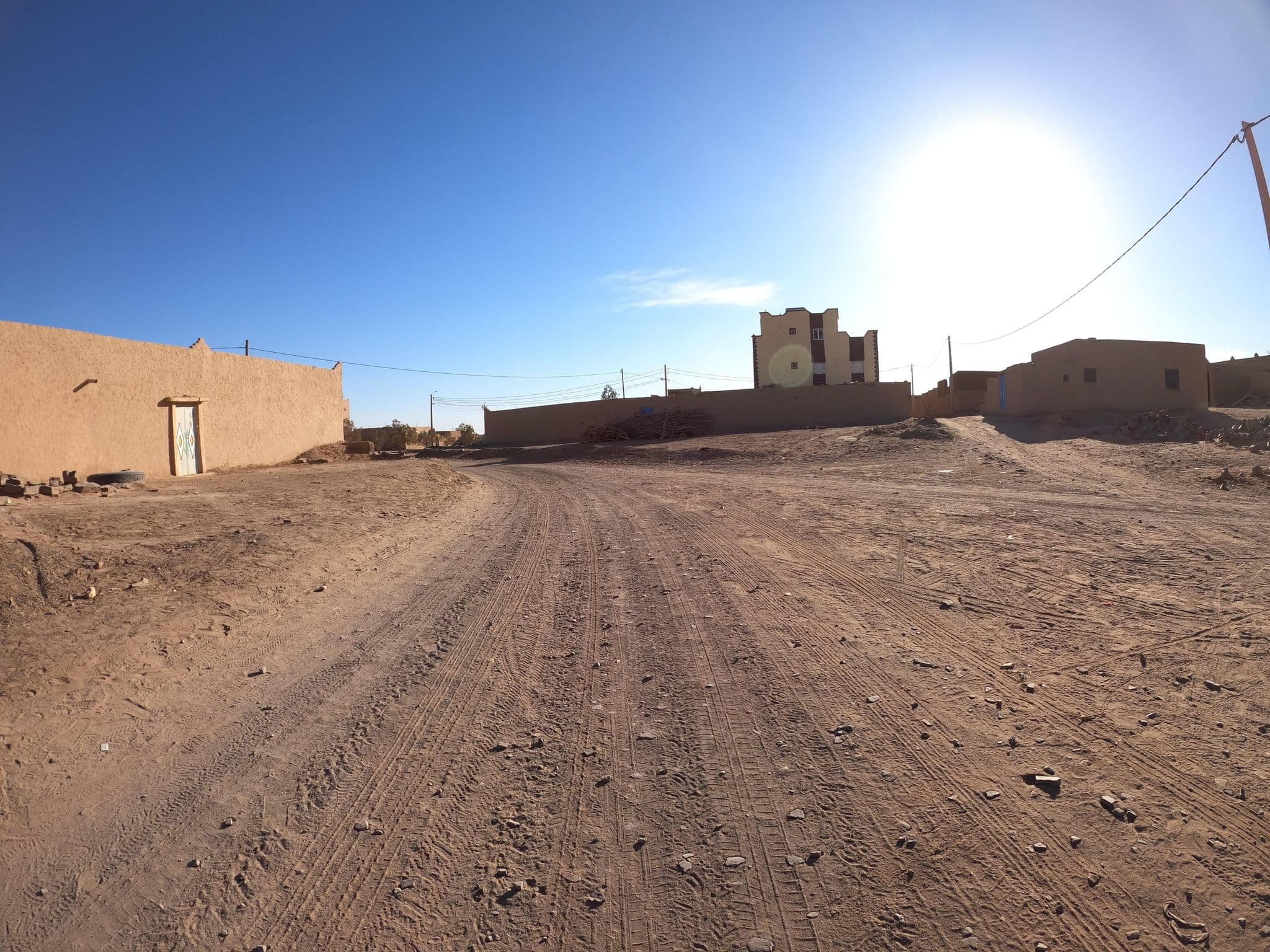 Street view near Desert Backpackers Hostel, Moulay Ali Cherif