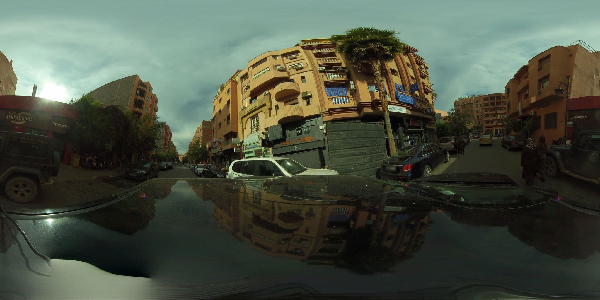 Street view near Hotel du Pacha, Marrakesh