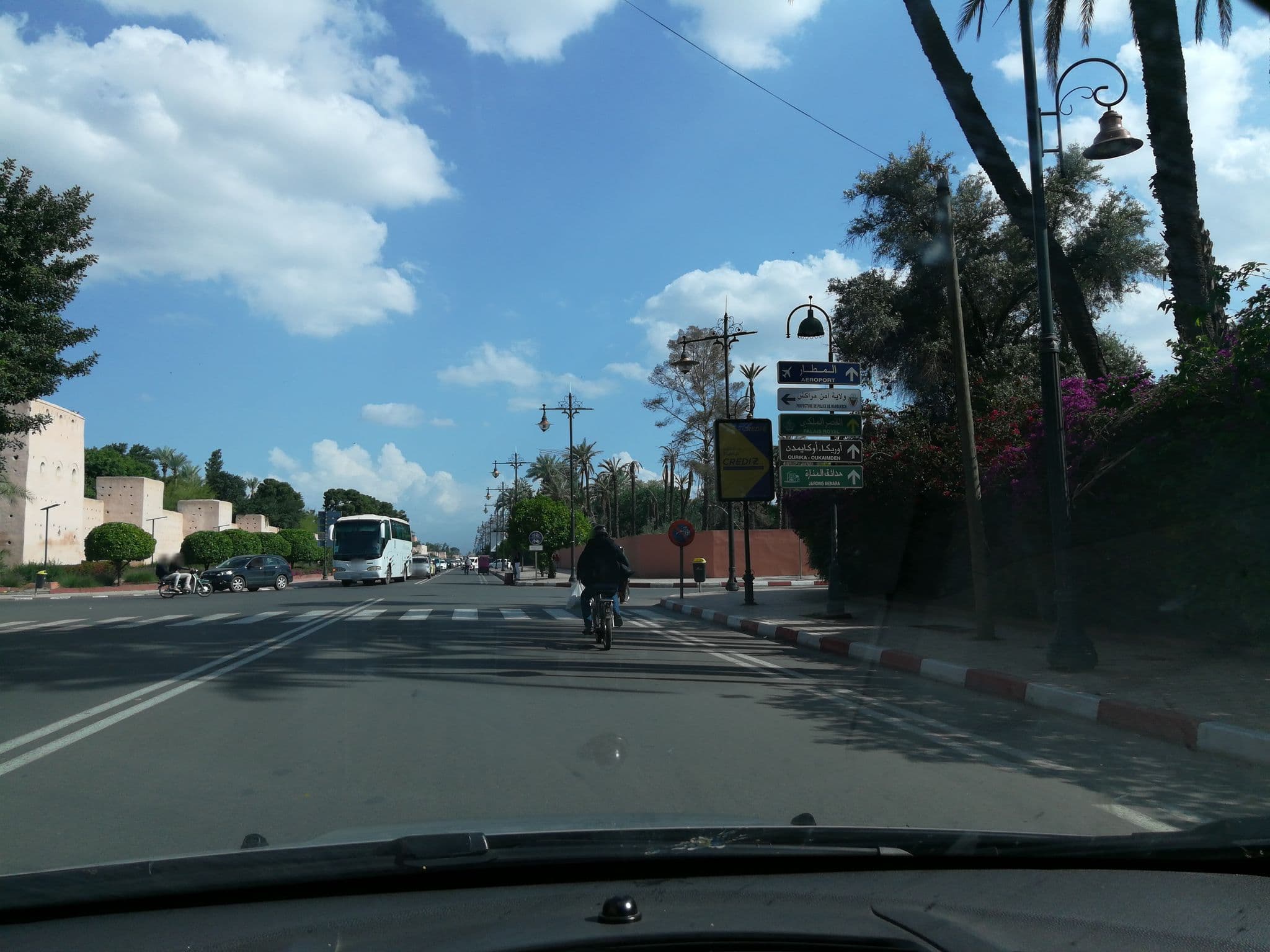 Street view near Hotel La Menara, Marrakesh