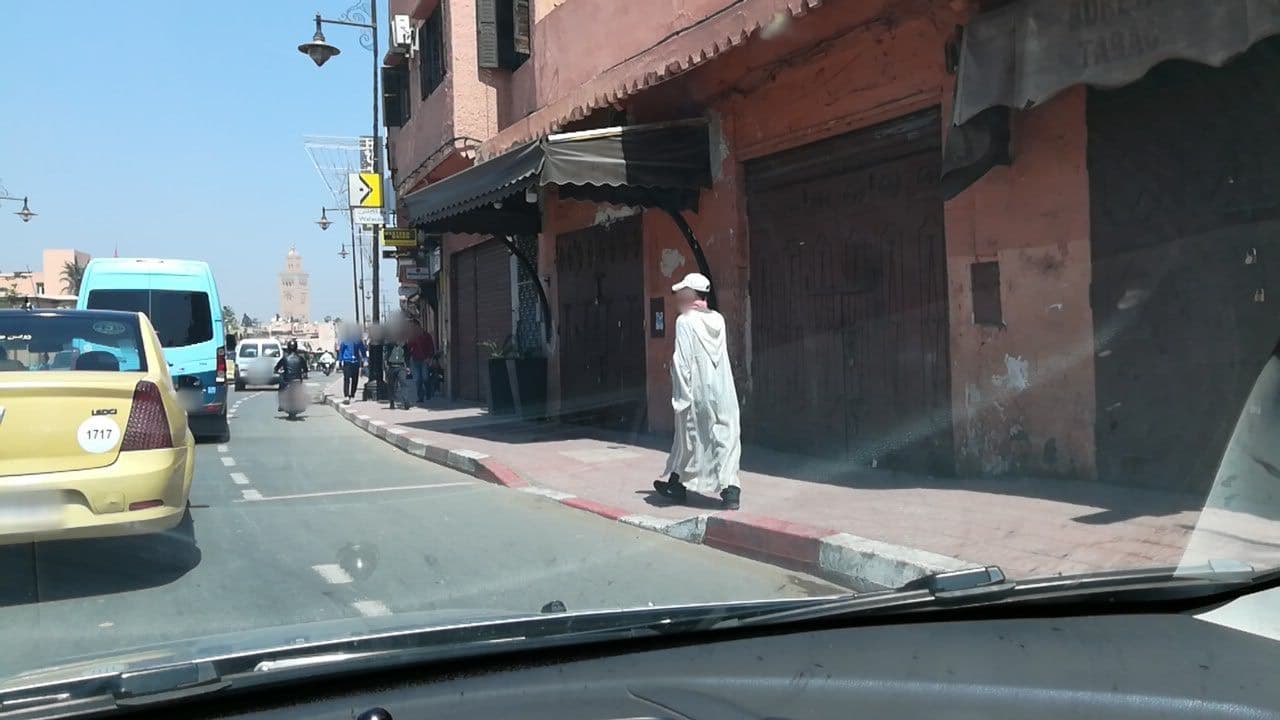 Street view near Riad el walla, Marrakesh