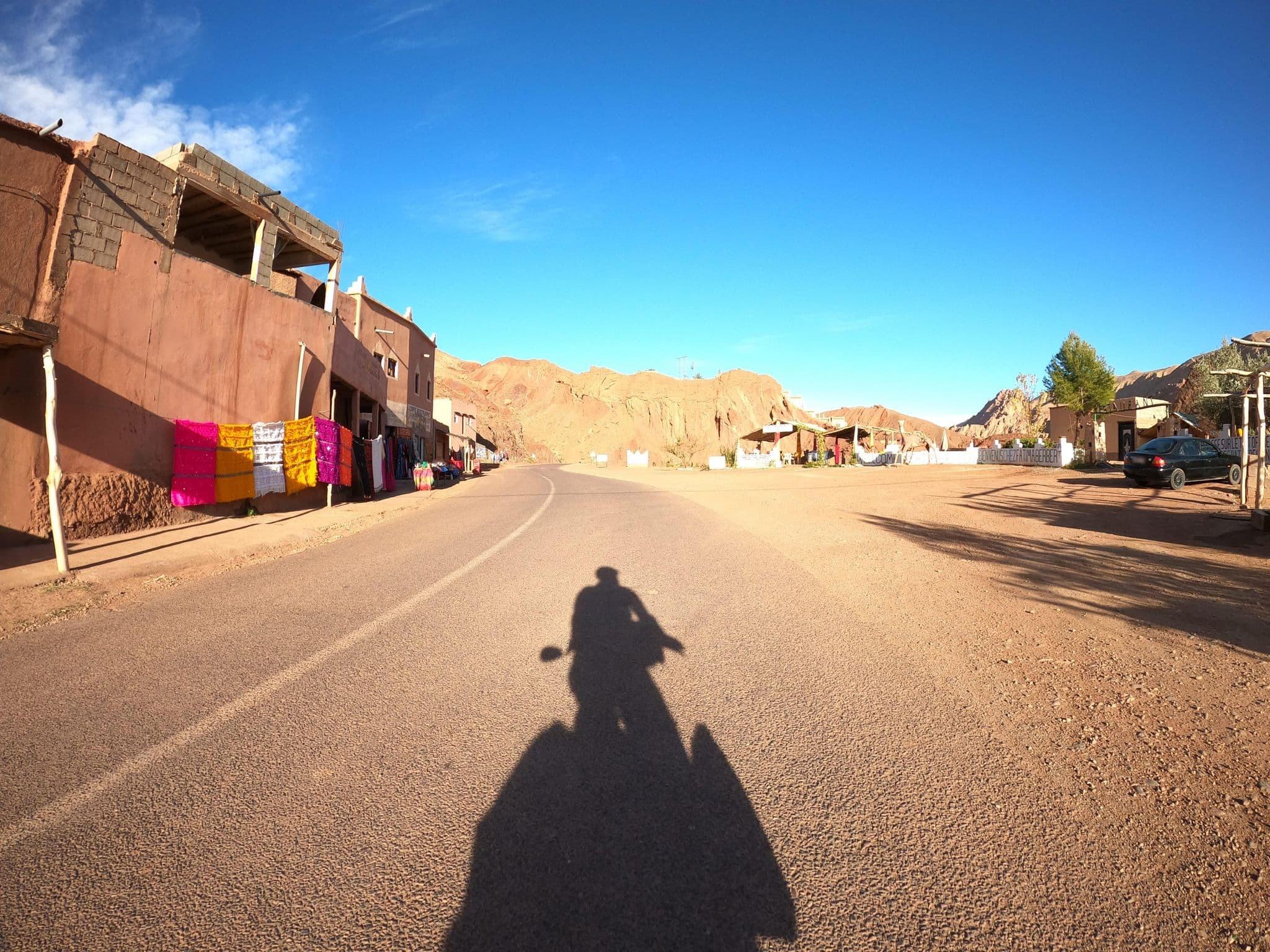 Street view near Chez Aïcha, Boumalne Dades — © masterofnoroad (CC BY-SA · Mapillary)