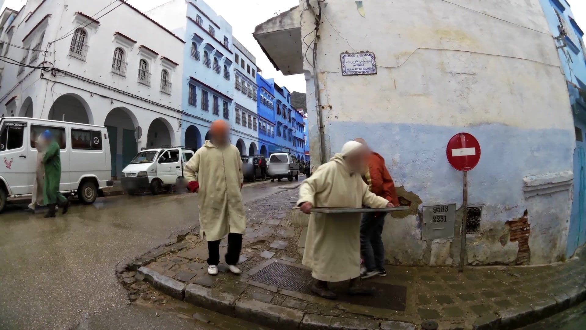 Street view near Blue Moon Guesthouse, Chefchaouen