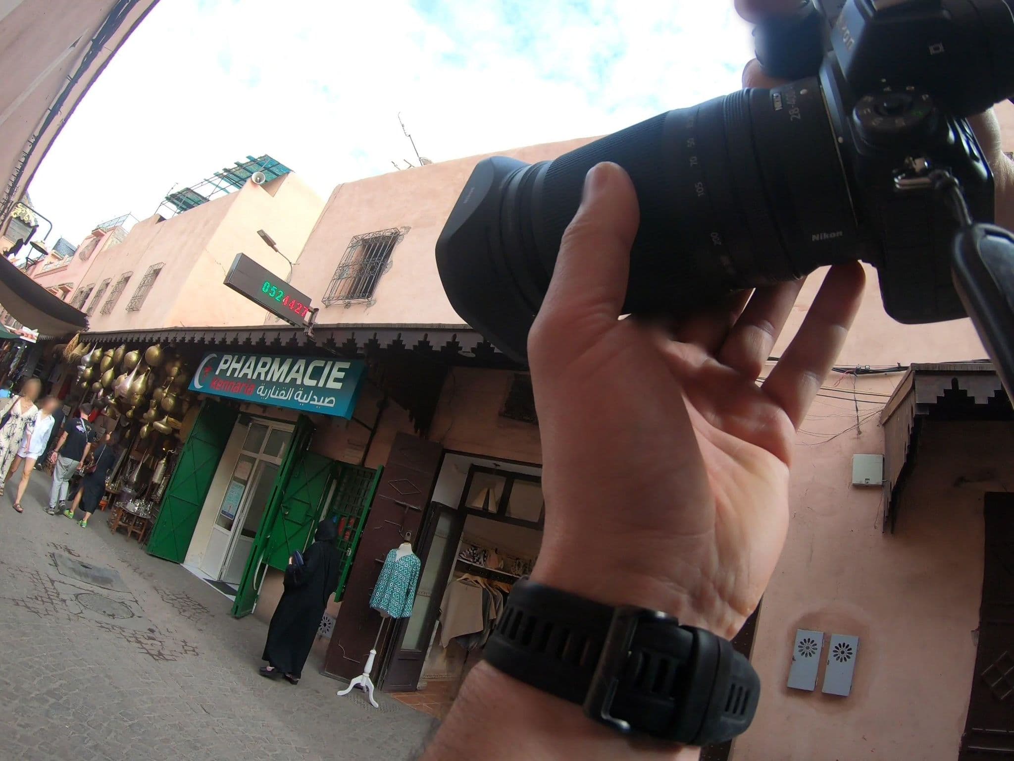 Street view near Riad Zazz, Marrakesh — © algirdasc (CC BY-SA · Mapillary)
