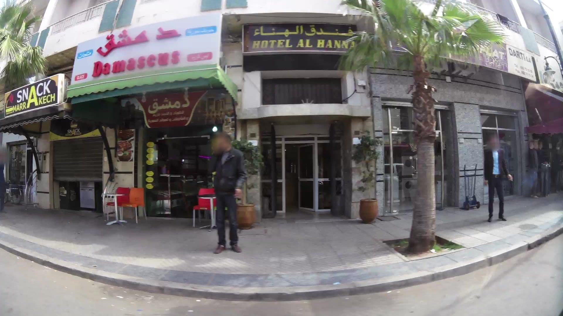 Street view near Hôtel Al Hanna, Oujda — © kaartcam (CC BY-SA · Mapillary)