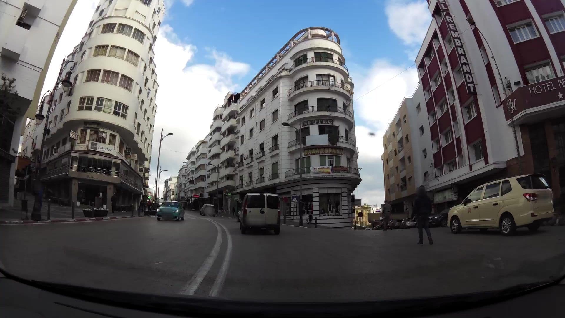 Street view near Hotel Rembrandt, Tangier — © kaartcam (CC BY-SA · Mapillary)