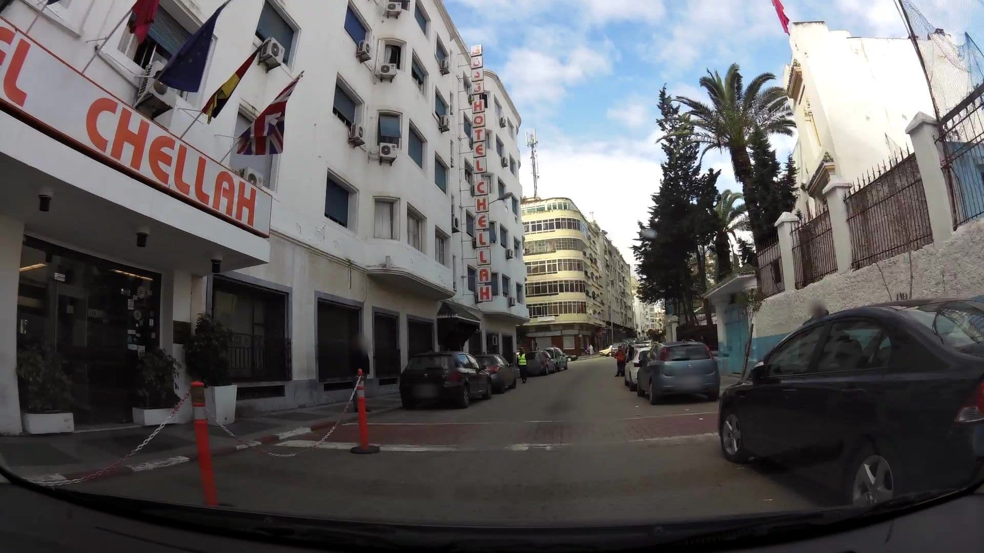 Street view near Hotel Chellah, Tangier — © kaartcam (CC BY-SA · Mapillary)