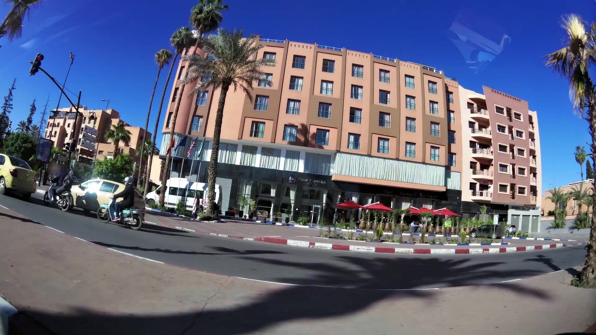 Street view near Palm Menara Hotel Marrakech, Marrakesh