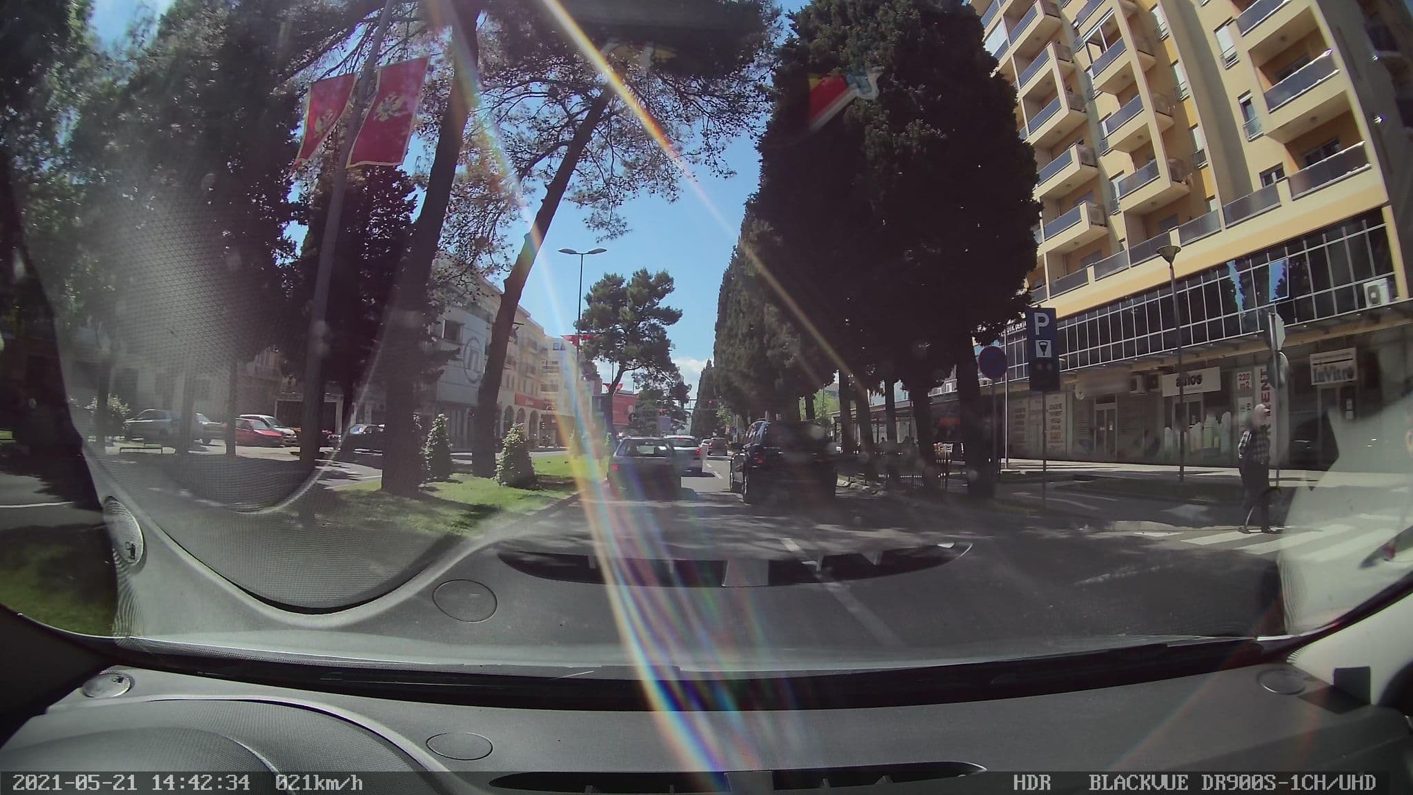 Street view near Apartments Athos, Podgorica — © brackone (CC BY-SA · Mapillary)