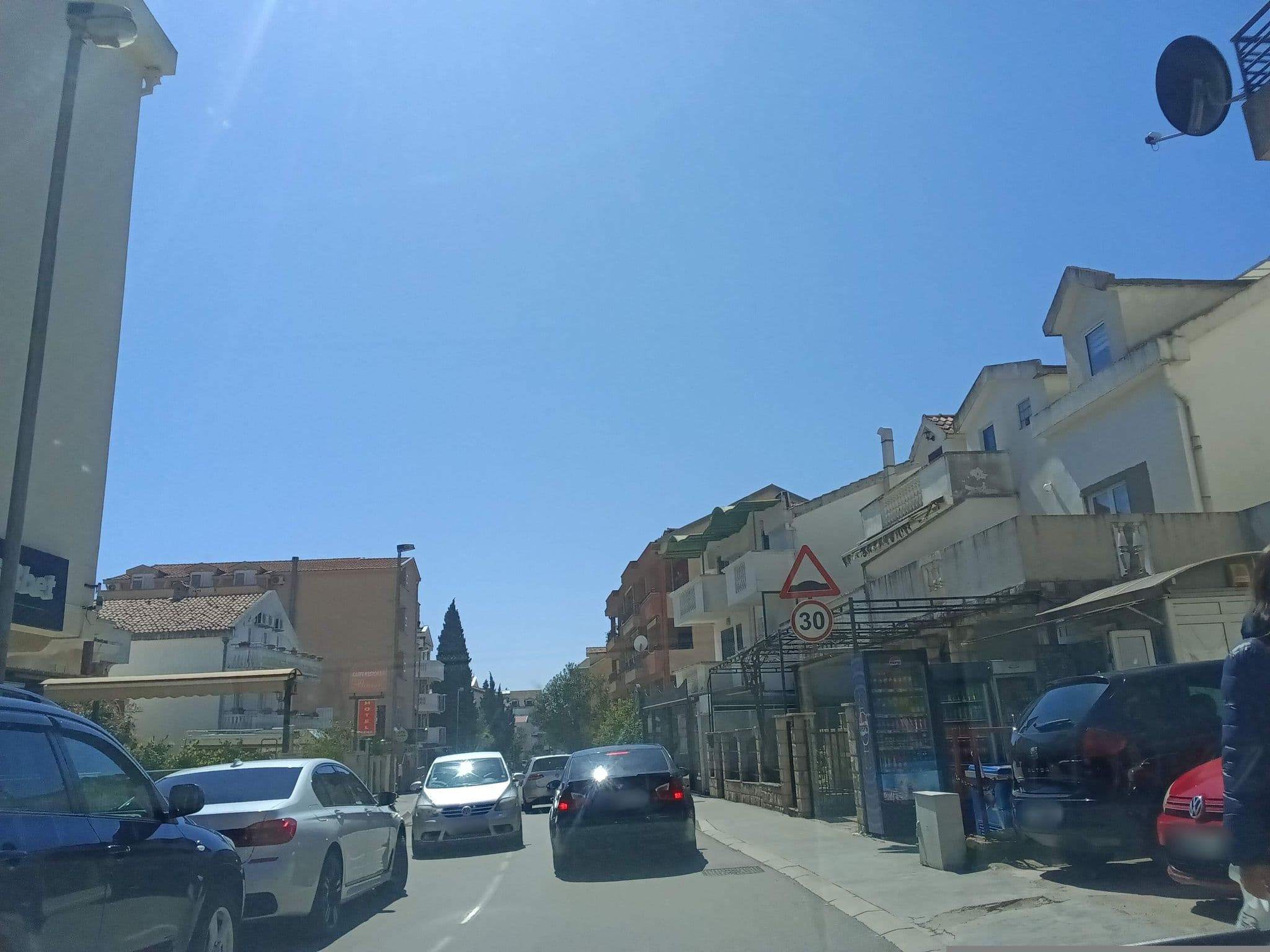 Street view near Garni Hotel Mena, Budva