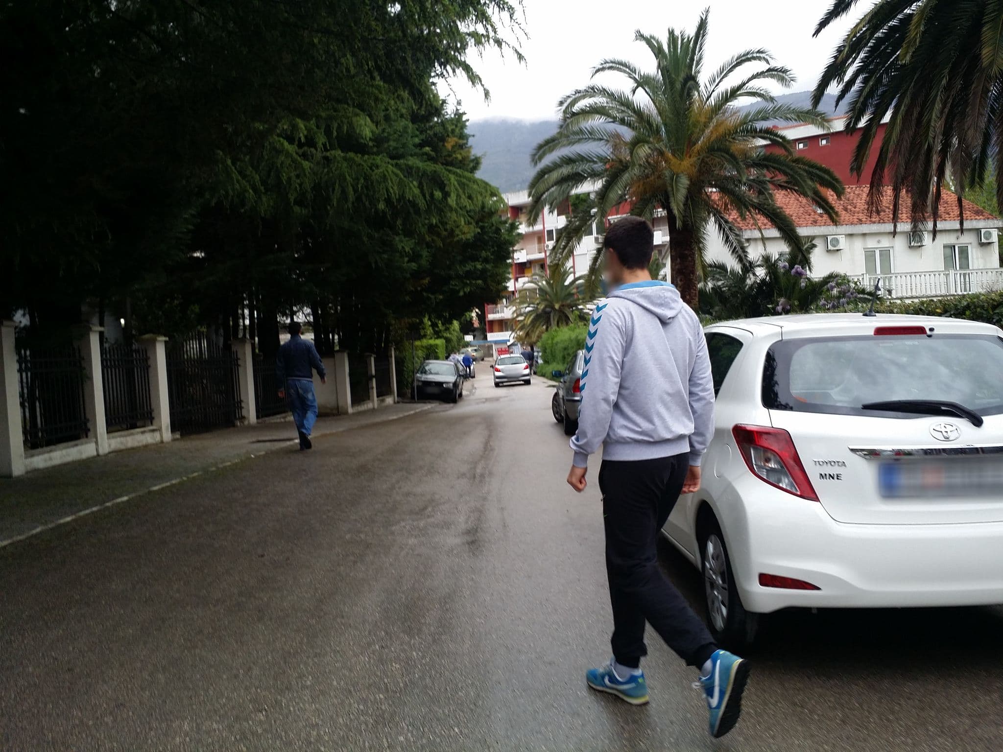 Street view near Mandir Apartments, Budva