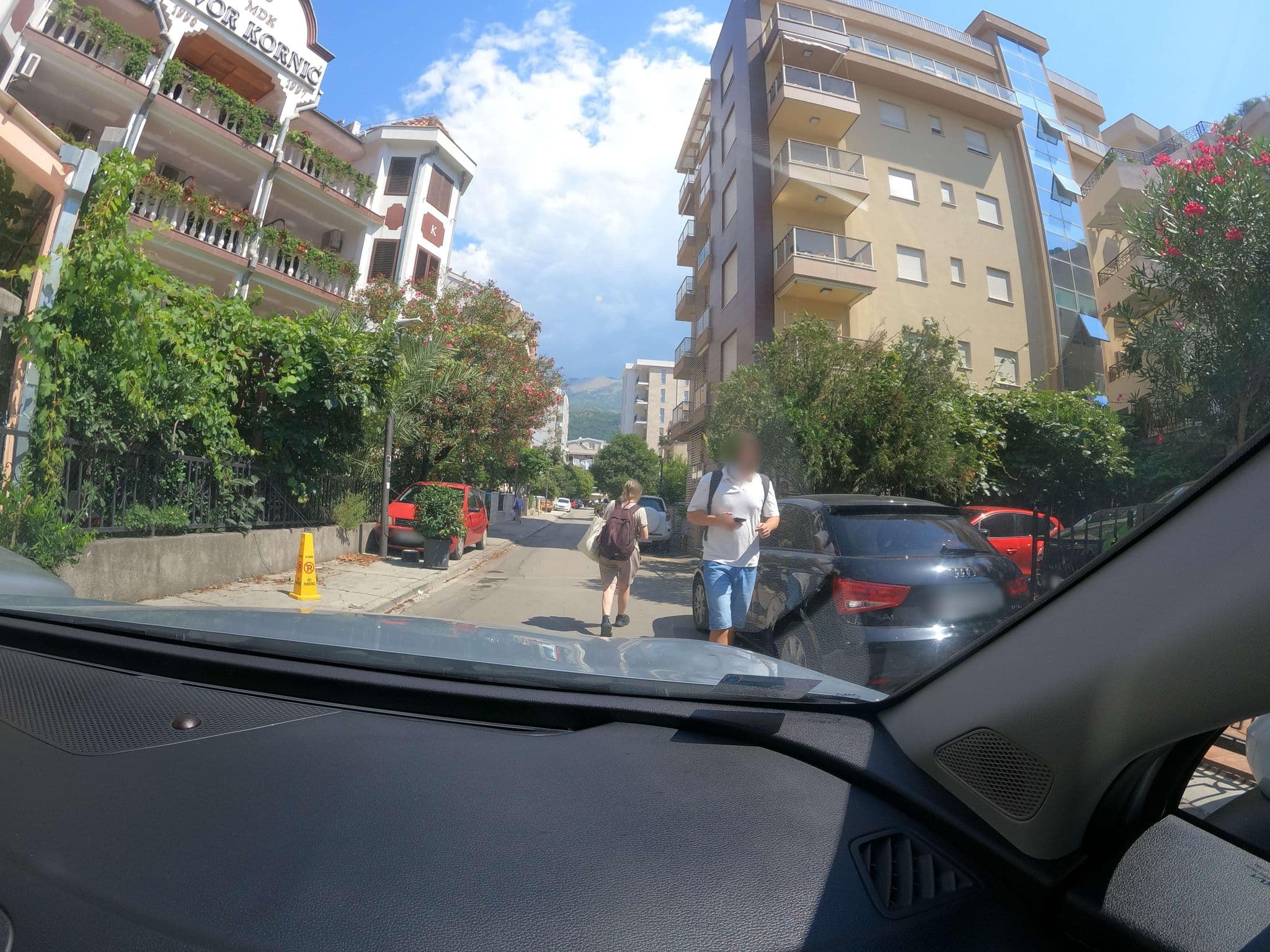 Street view near Apartments Radjenovic, Budva