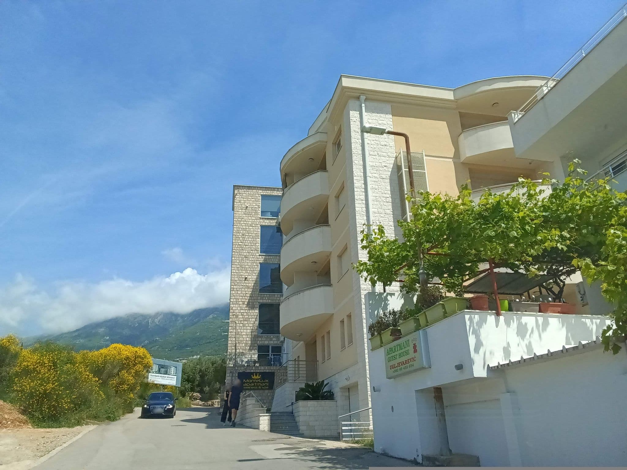 Street view near Guest House Ugljevarevic, Budva