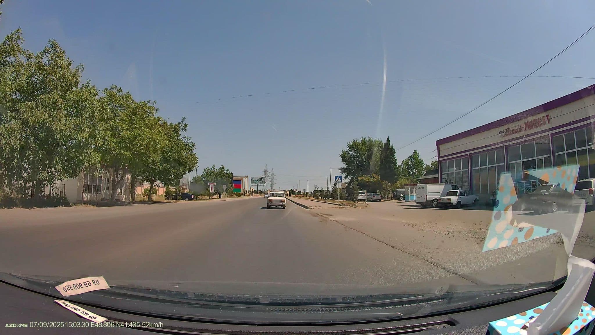 Street view near Nurel Motel, Xaçmaz — © Rasim85 (CC BY-SA · Mapillary)