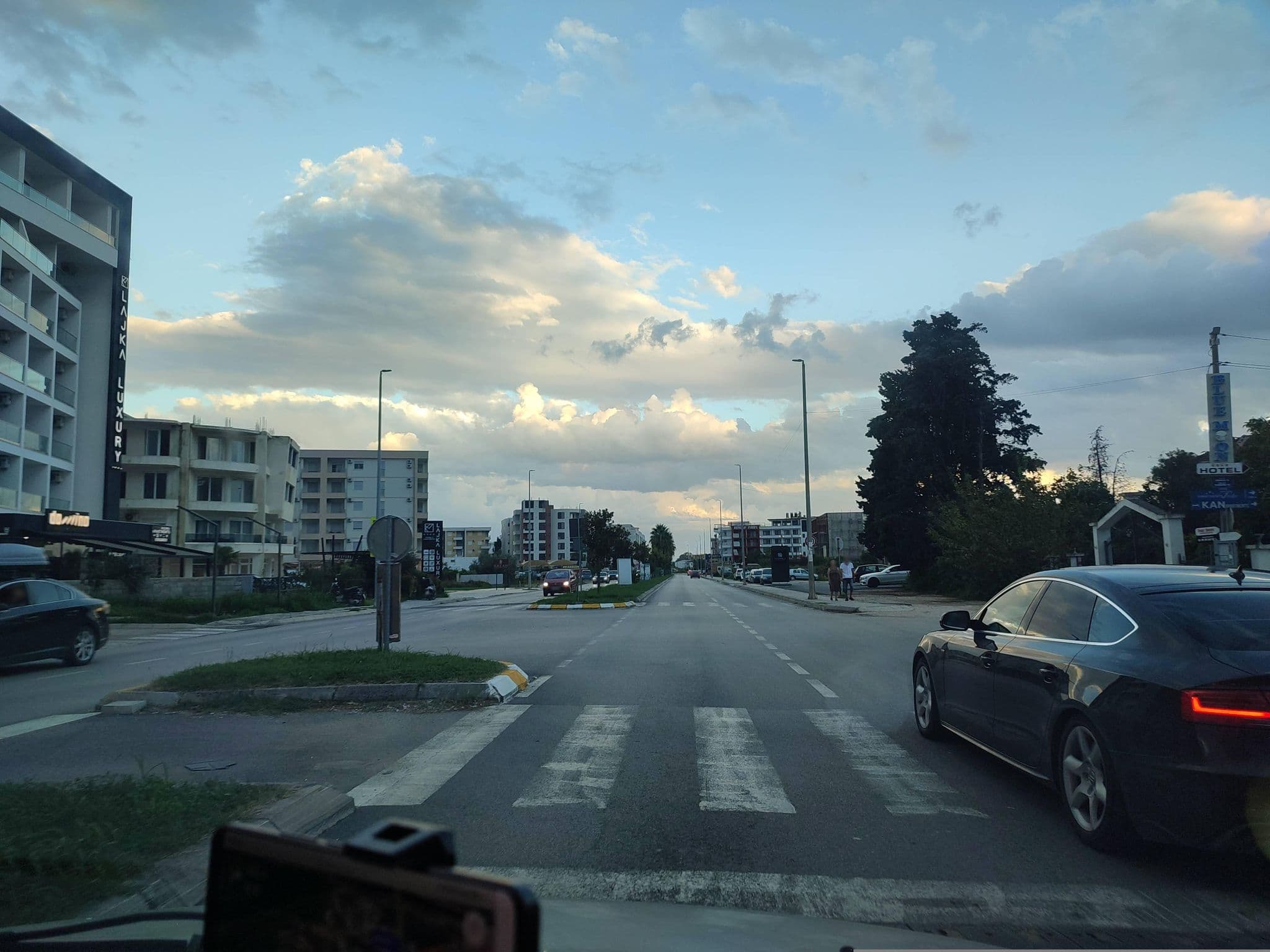 Street view near Hotel Lajka Luxury, Ulcinj
