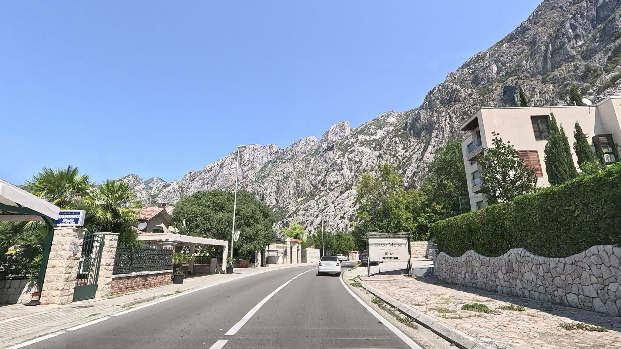 Street view near Magical View Apartments, Dobrota — © Cakalovski (CC BY-SA · Mapillary)