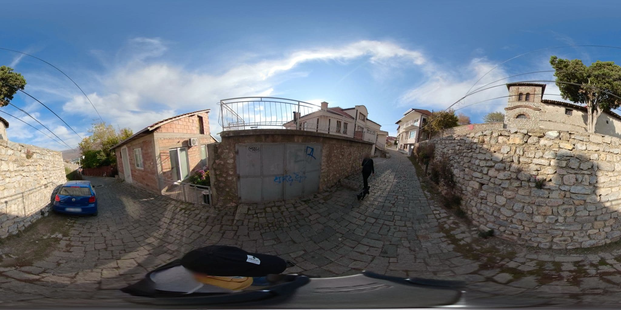 Street view near Villa Lara, Ohrid — © akyrkou (CC BY-SA · Mapillary)