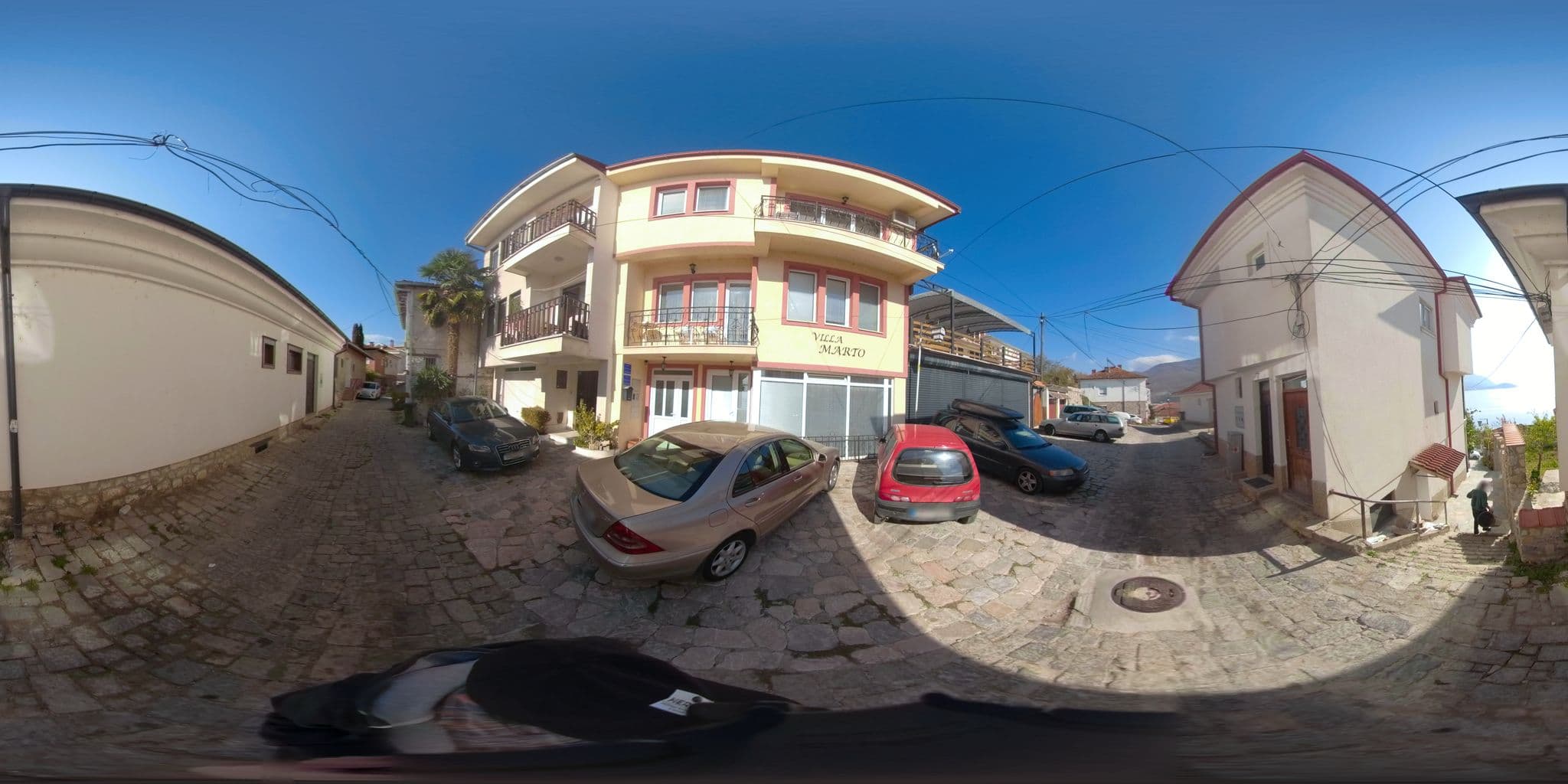 Street view near Villa Marto, Ohrid — © akyrkou (CC BY-SA · Mapillary)