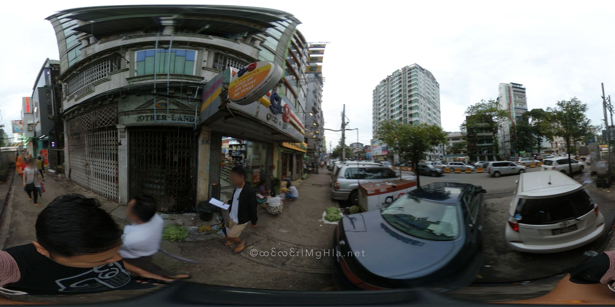 Street view near Lai Lai Hotel, Ahlone — © mghla (CC BY-SA · Mapillary)