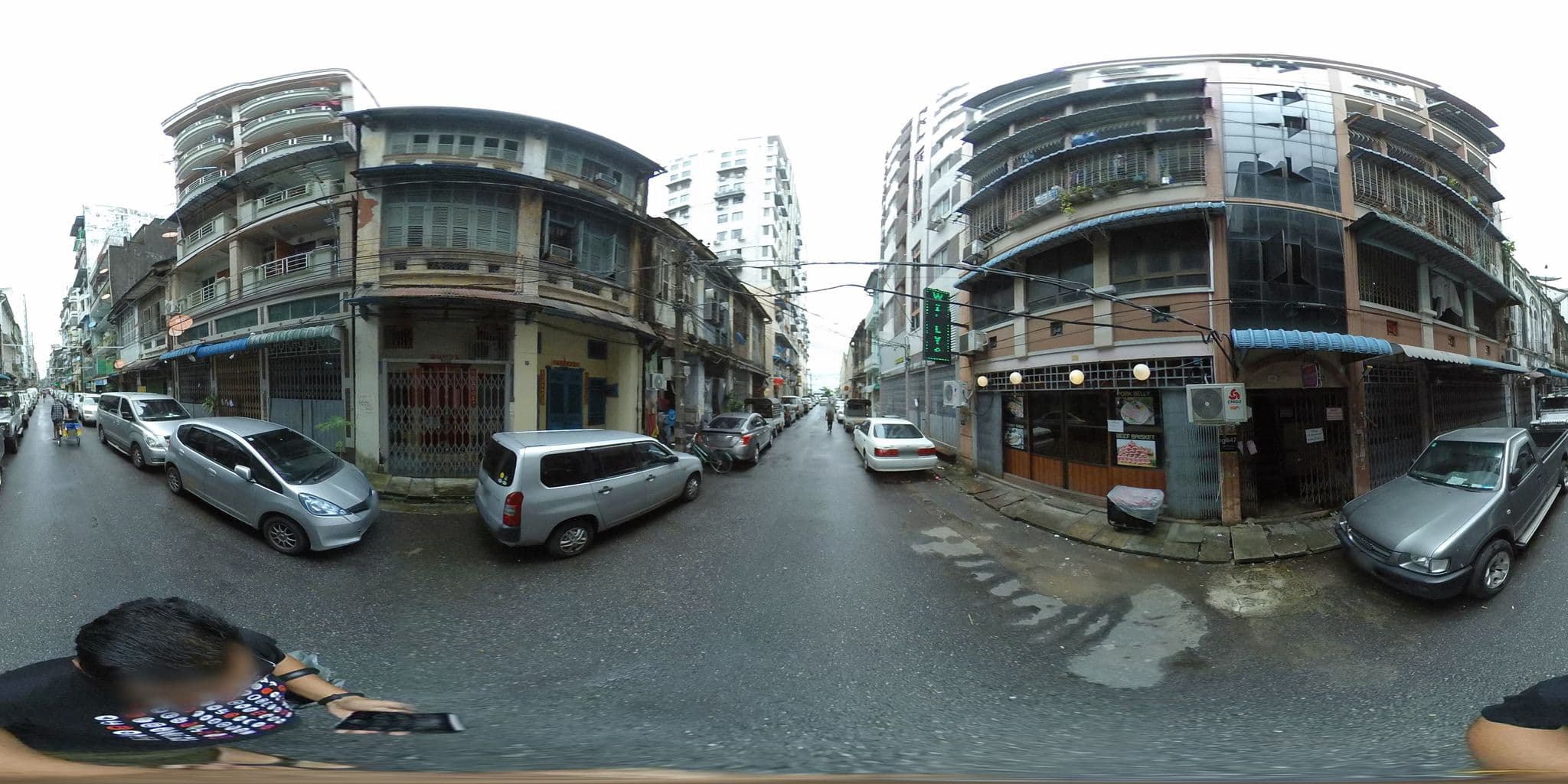 Street view near 20th Street Hostel, Botataung — © mghla (CC BY-SA · Mapillary)